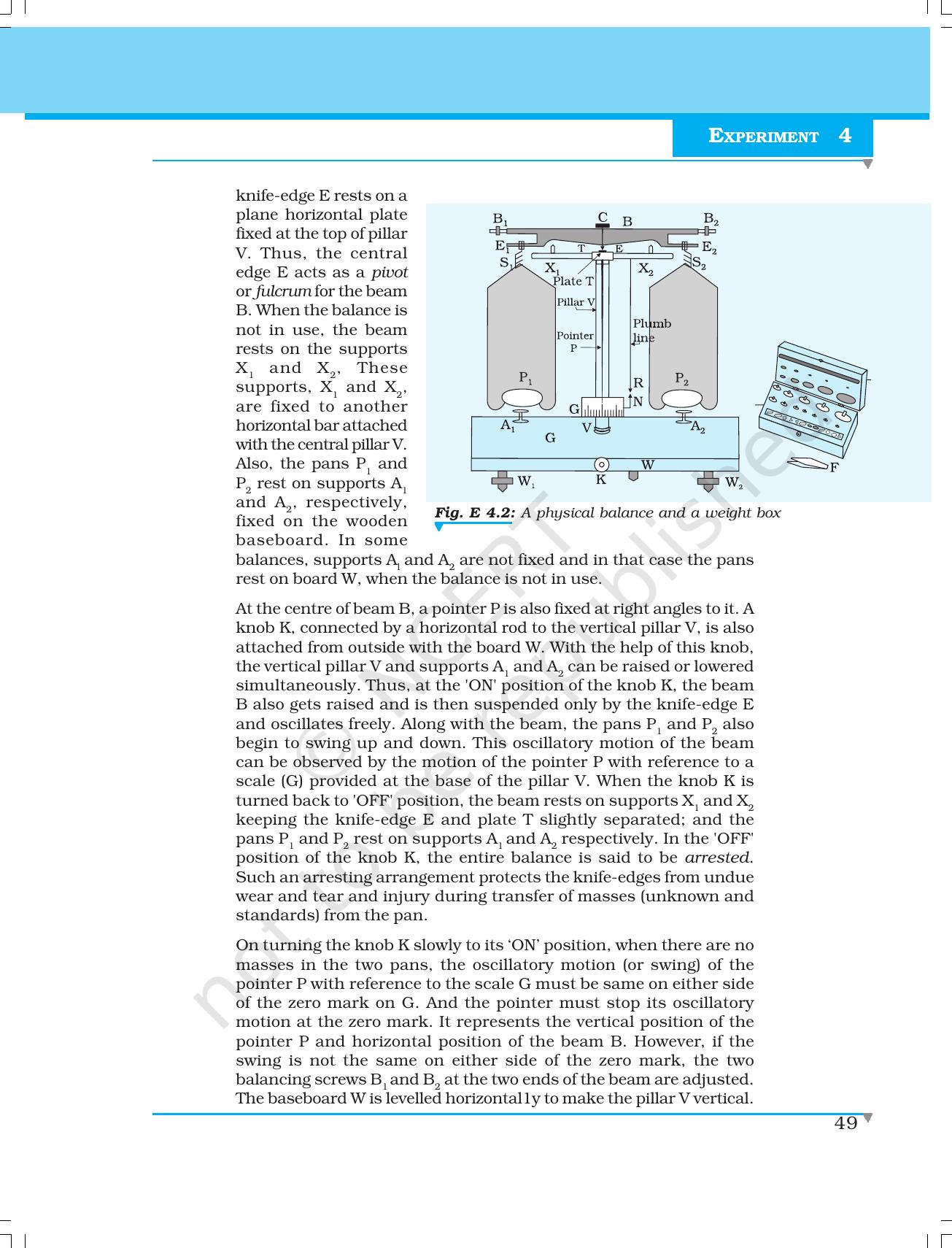 NCERT Laboratory Manuals for Class XI Physics - Experiments (1 to 5) - Page 27