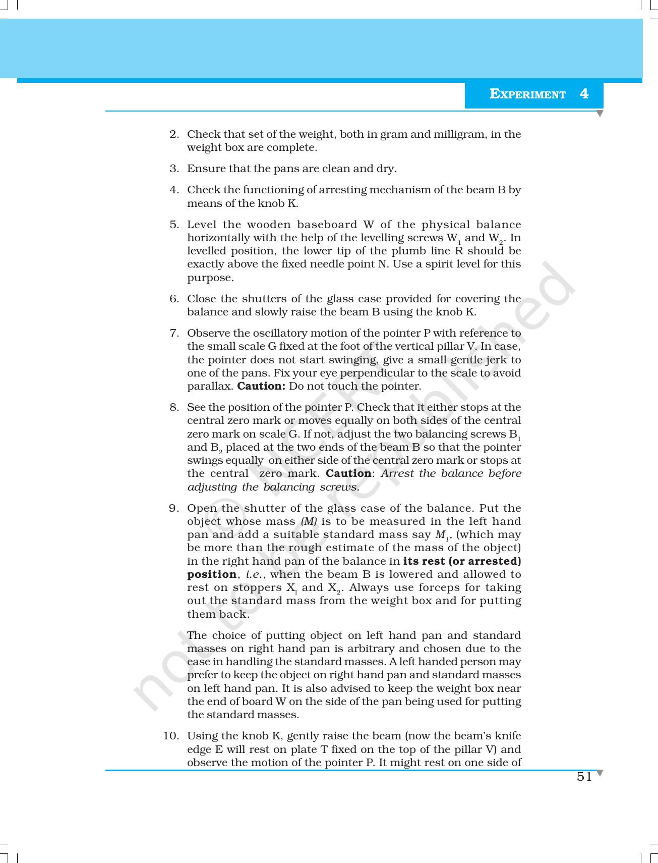 NCERT Laboratory Manuals for Class XI Physics - Experiments (1 to 5) - Page 29