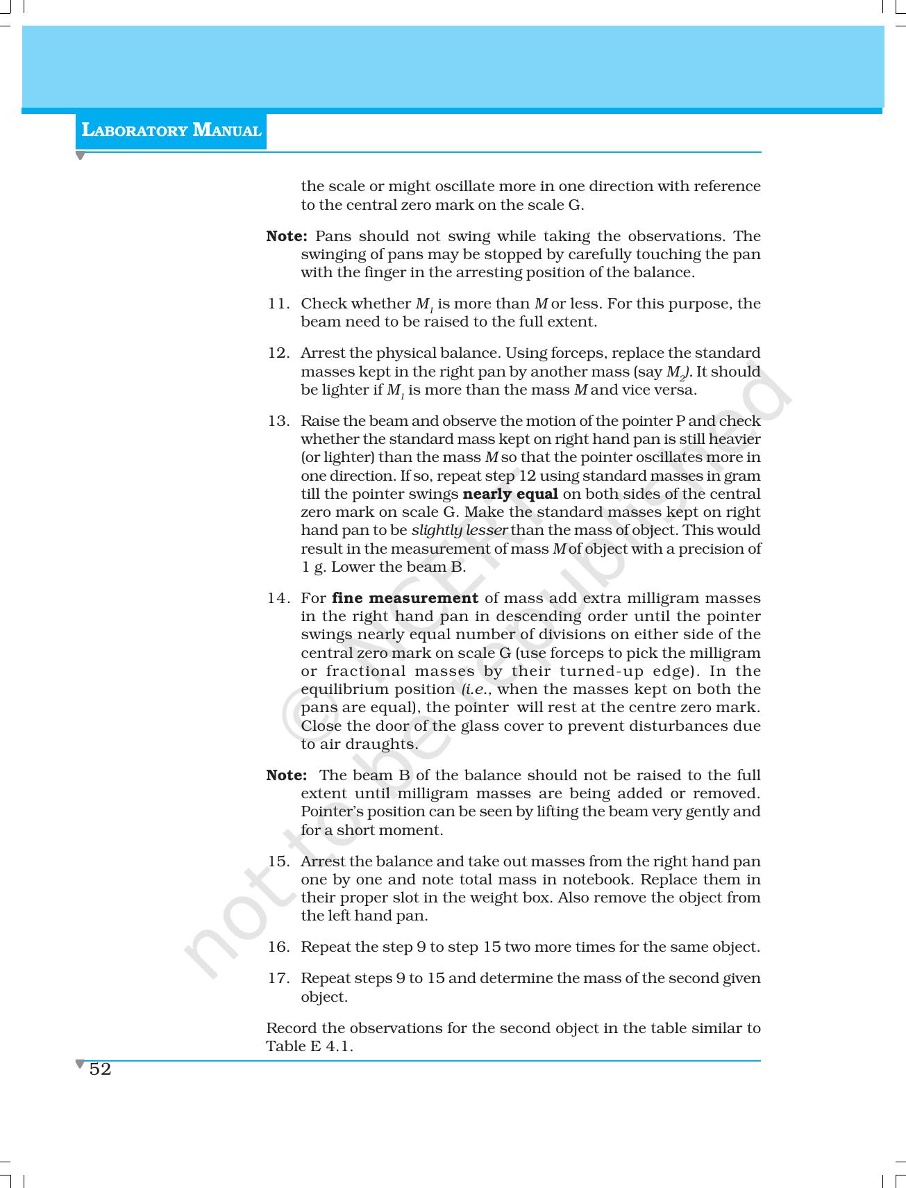 NCERT Laboratory Manuals for Class XI Physics - Experiments (1 to 5) - Page 30