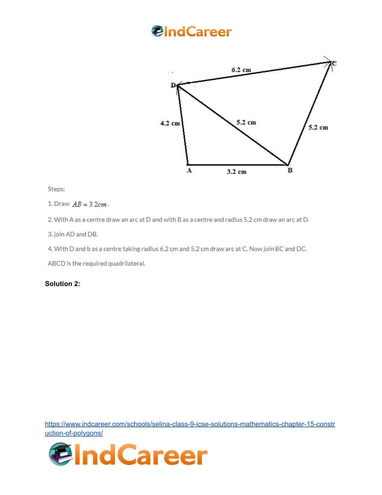 Selina Class 9 ICSE Solutions Mathematics : Chapter 15- Construction of Polygons - Page 3