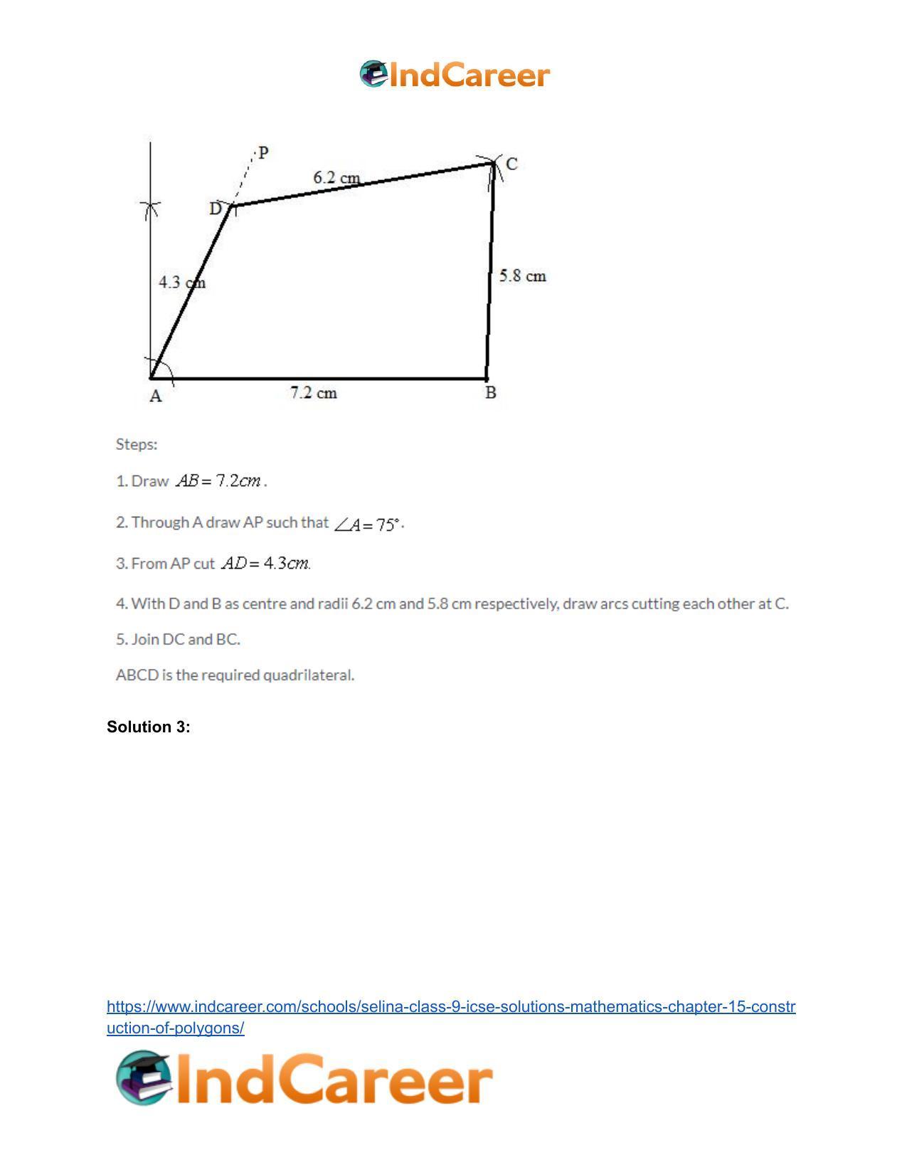 Selina Class 9 ICSE Solutions Mathematics : Chapter 15- Construction of Polygons - Page 4