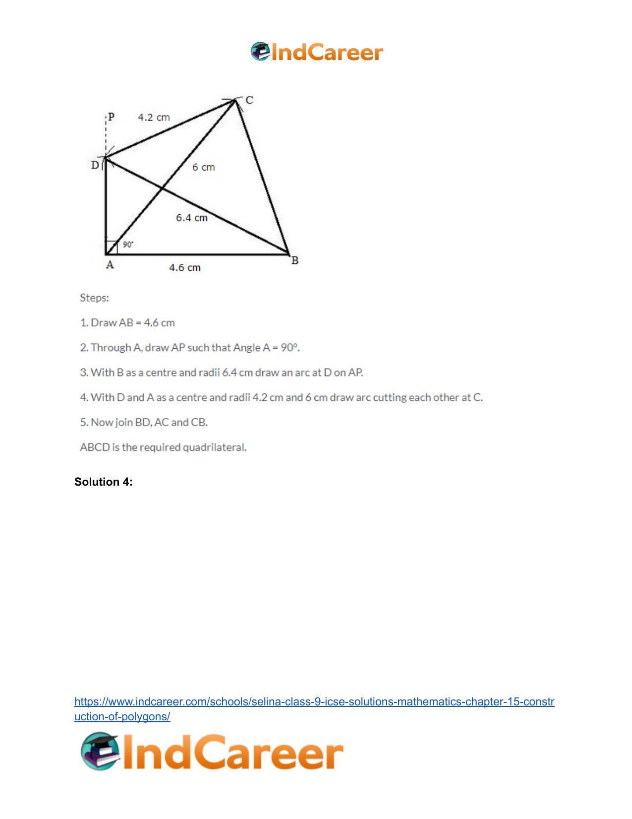Selina Class 9 ICSE Solutions Mathematics : Chapter 15- Construction of Polygons - Page 5