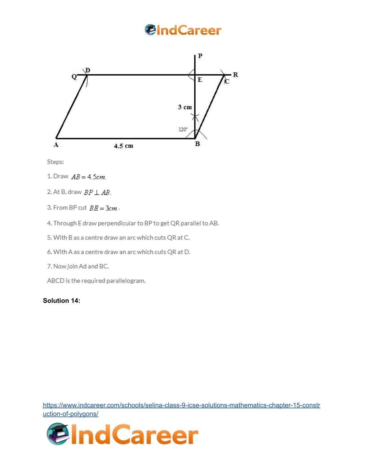 Selina Class 9 ICSE Solutions Mathematics : Chapter 15- Construction of Polygons - Page 15