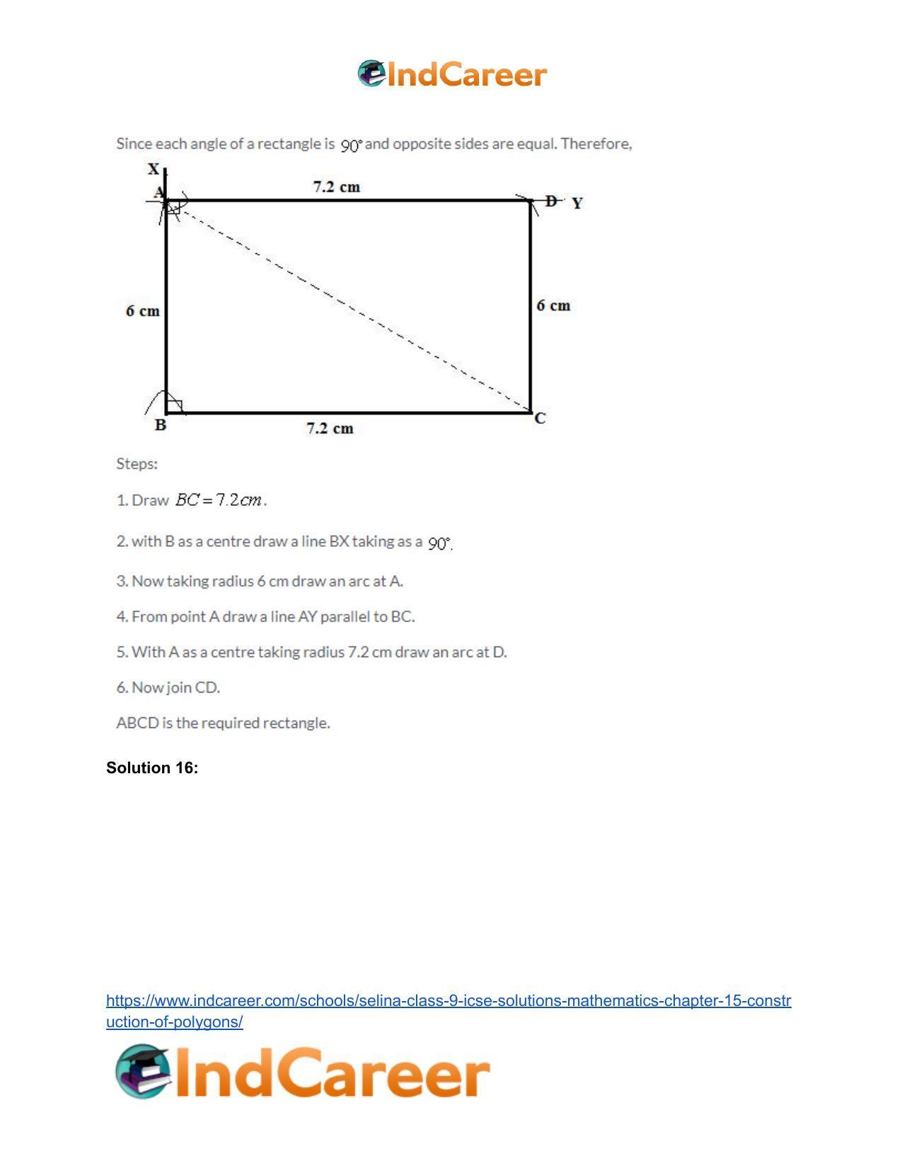 Selina Class 9 ICSE Solutions Mathematics : Chapter 15- Construction of Polygons - Page 17