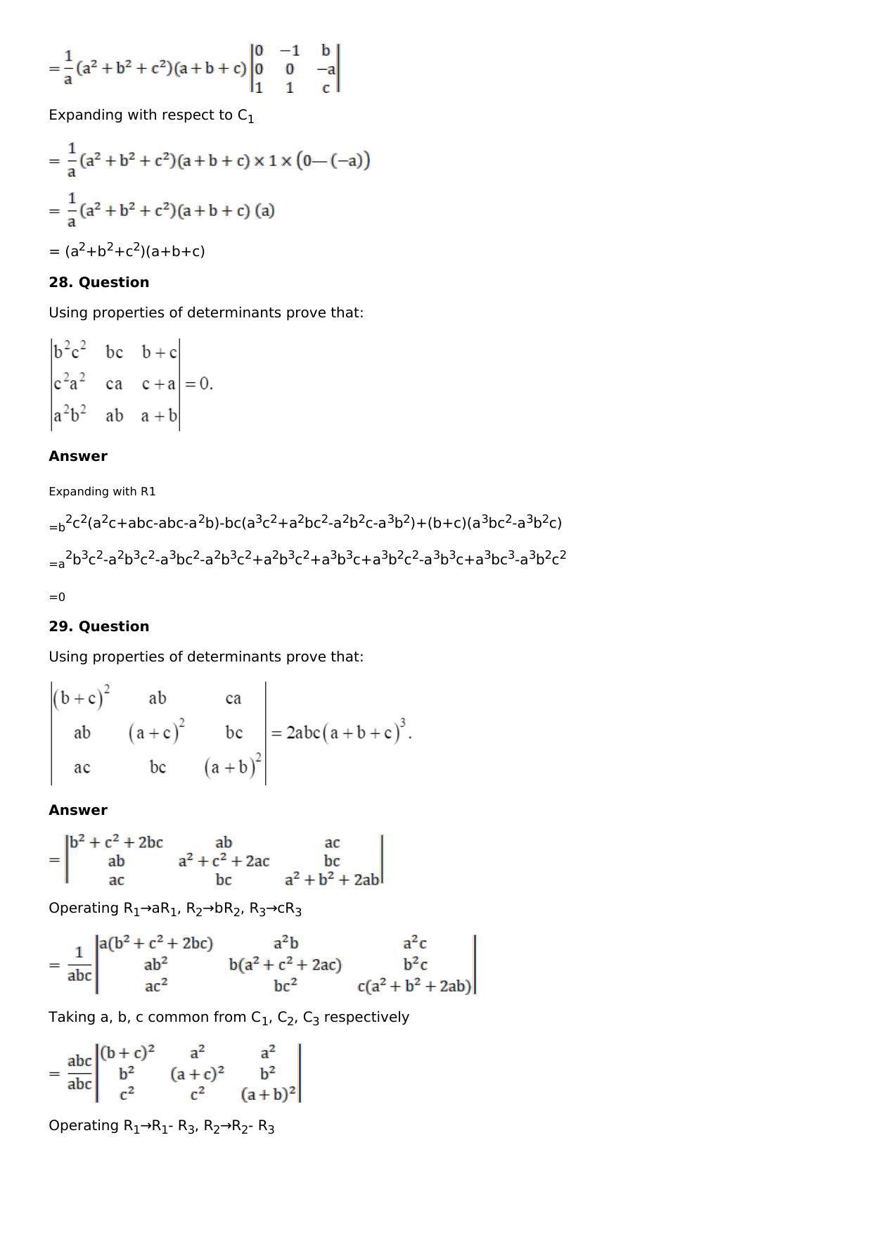 Chapter 6: Determinants Solutions: RS Aggarwal Class 12 Solutions  - Page 22