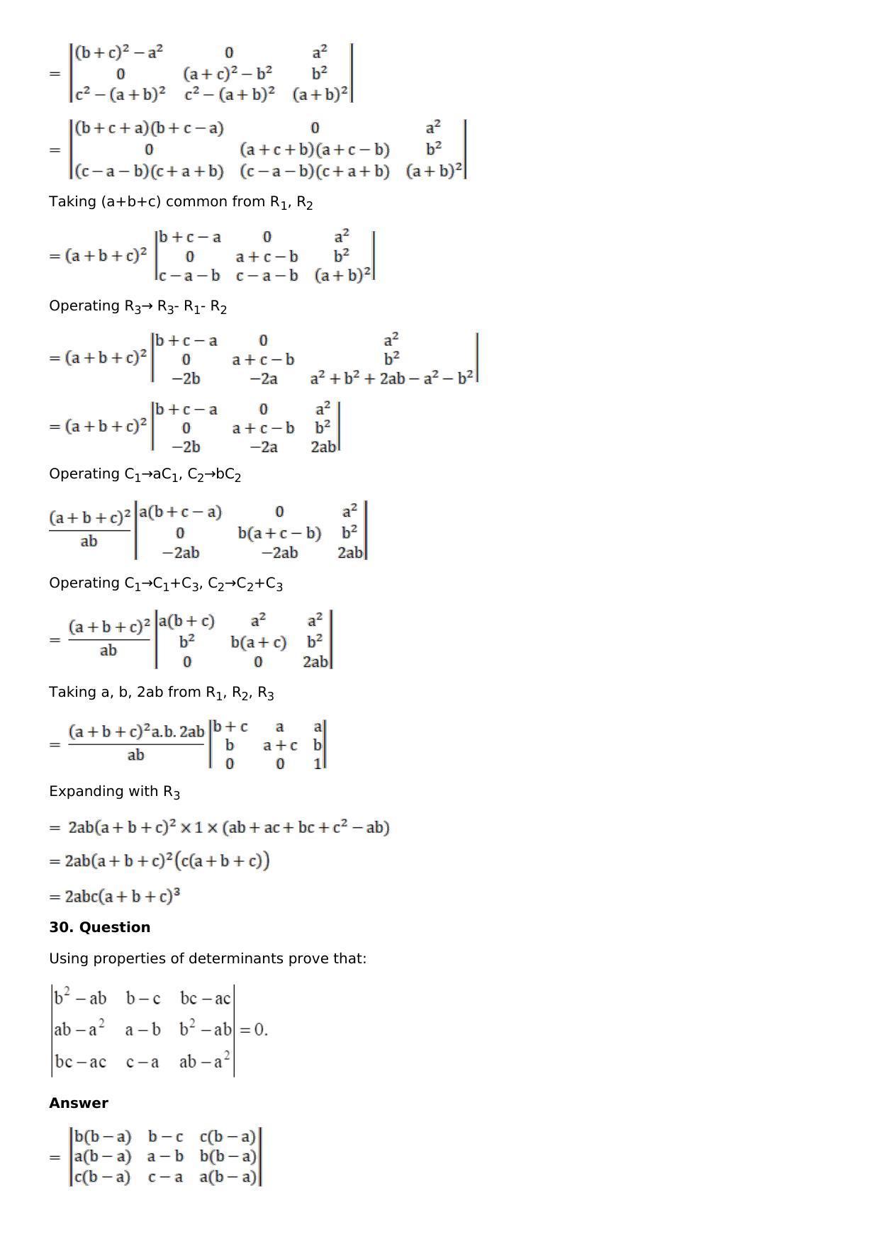 Chapter 6: Determinants Solutions: RS Aggarwal Class 12 Solutions  - Page 23