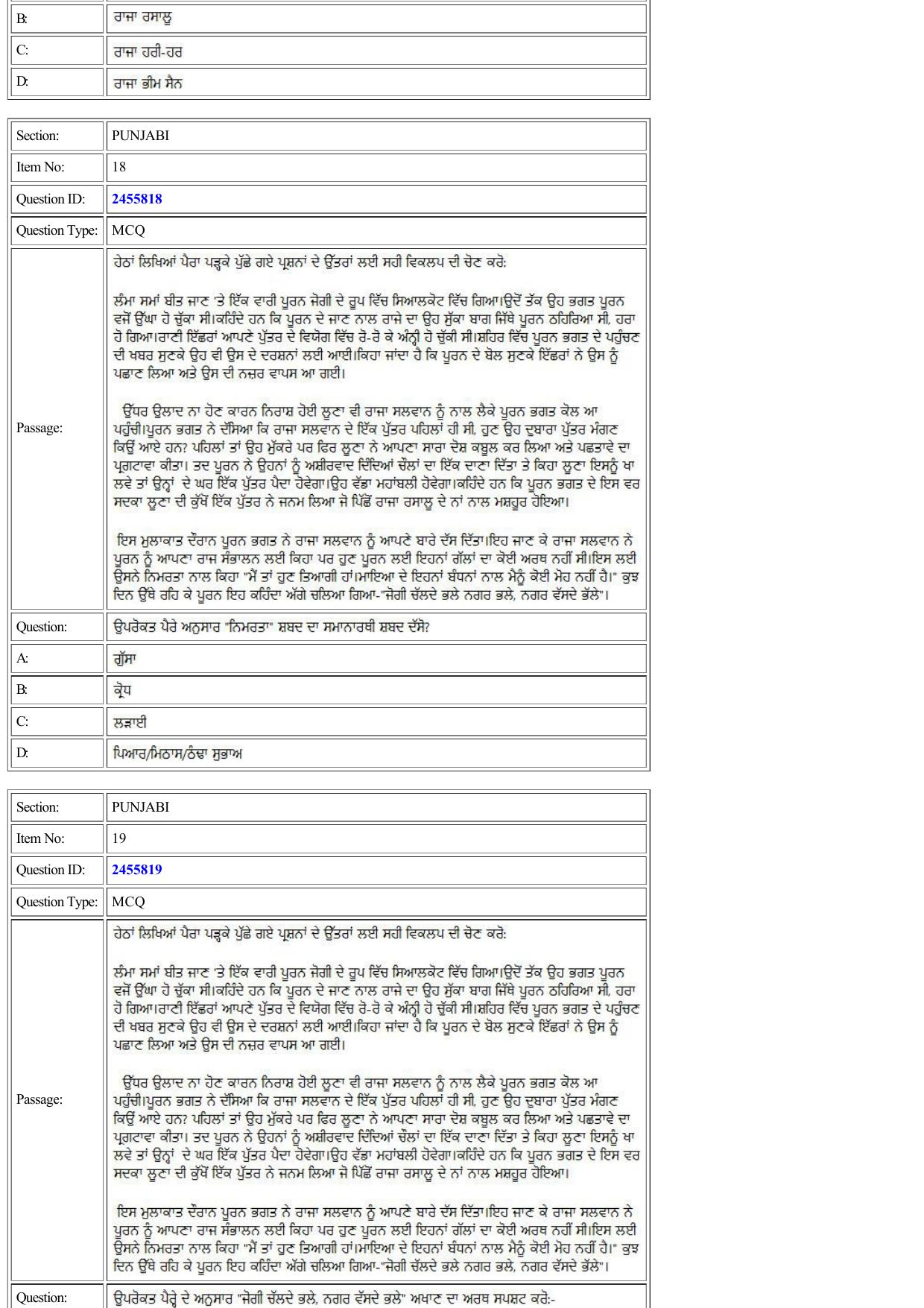 CUET 2022 Question Paper of Panjabi - Page 9