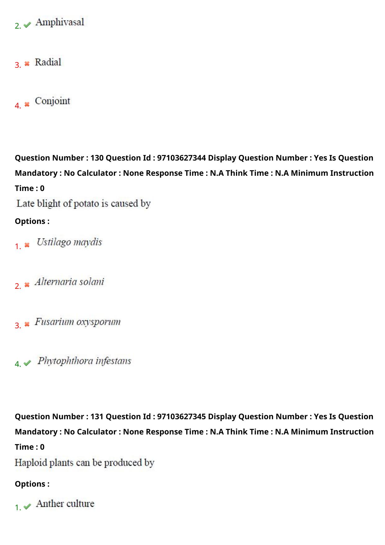 AP RCET 2024 Botany Question Paper - Page 76