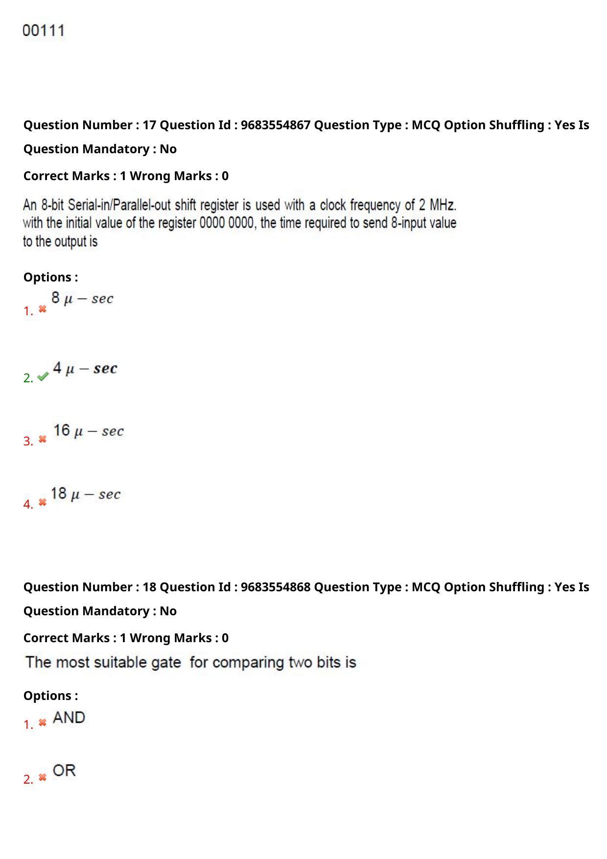 TS CPGET 2021 M.Sc. Electronics (Shift 1) Question Paper with Answer Key - Page 11