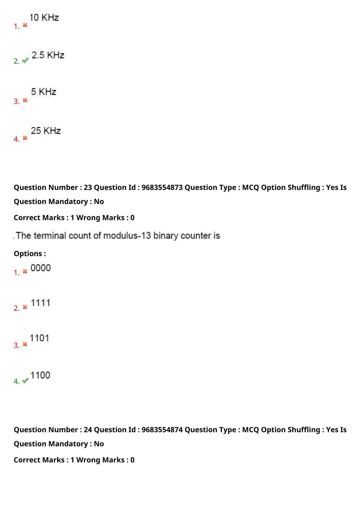 TS CPGET 2021 M.Sc. Electronics (Shift 1) Question Paper with Answer Key - Page 14