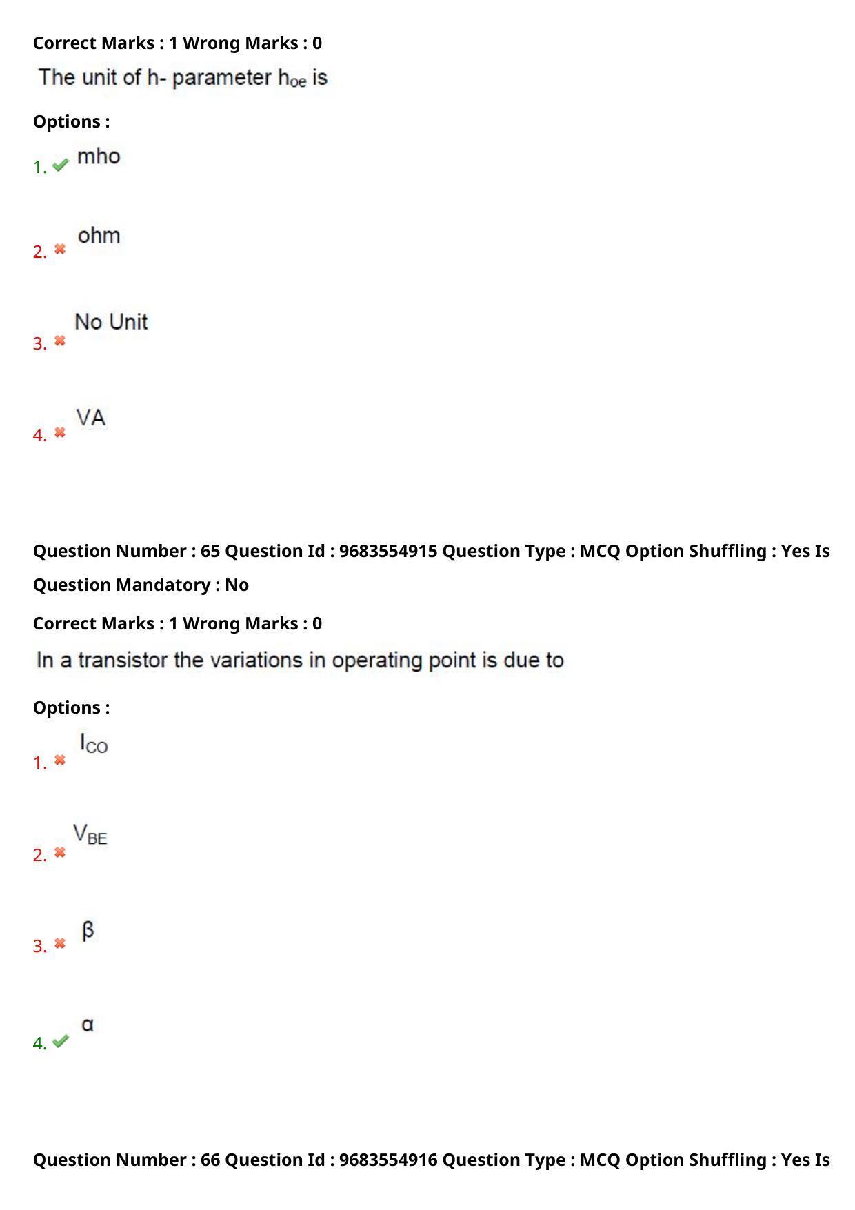 TS CPGET 2021 M.Sc. Electronics (Shift 1) Question Paper with Answer Key - Page 35