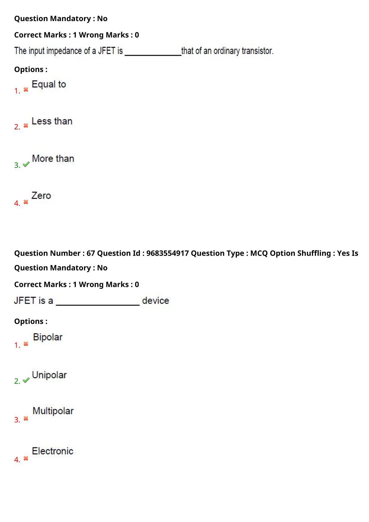 TS CPGET 2021 M.Sc. Electronics (Shift 1) Question Paper with Answer Key - Page 36