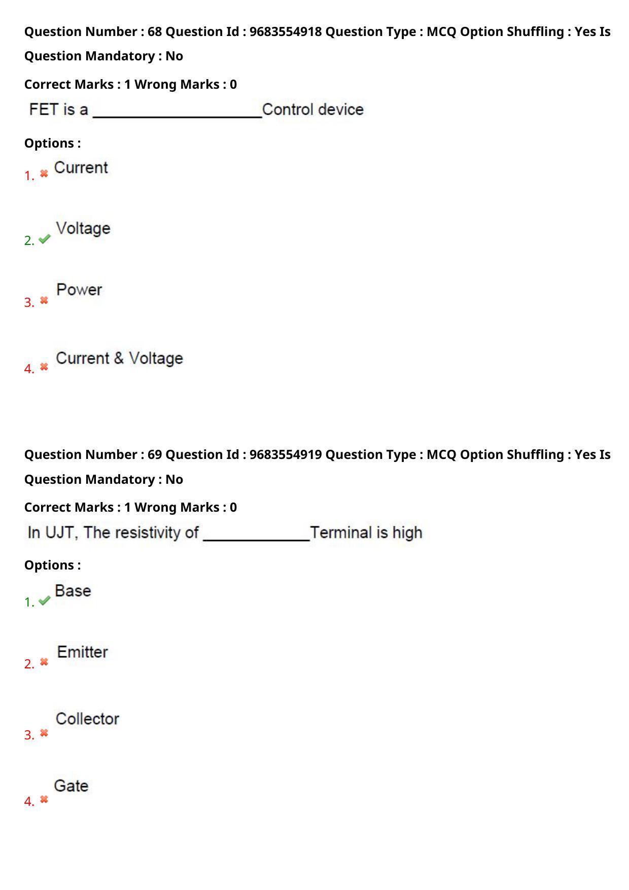 TS CPGET 2021 M.Sc. Electronics (Shift 1) Question Paper with Answer Key - Page 37
