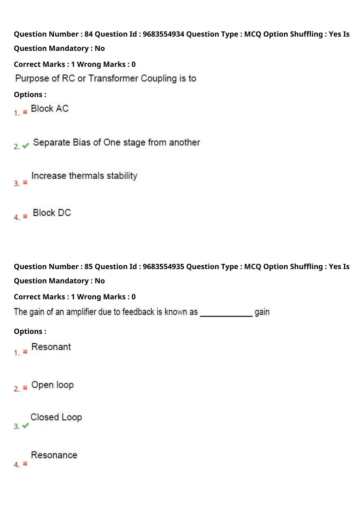 TS CPGET 2021 M.Sc. Electronics (Shift 1) Question Paper with Answer Key - Page 45