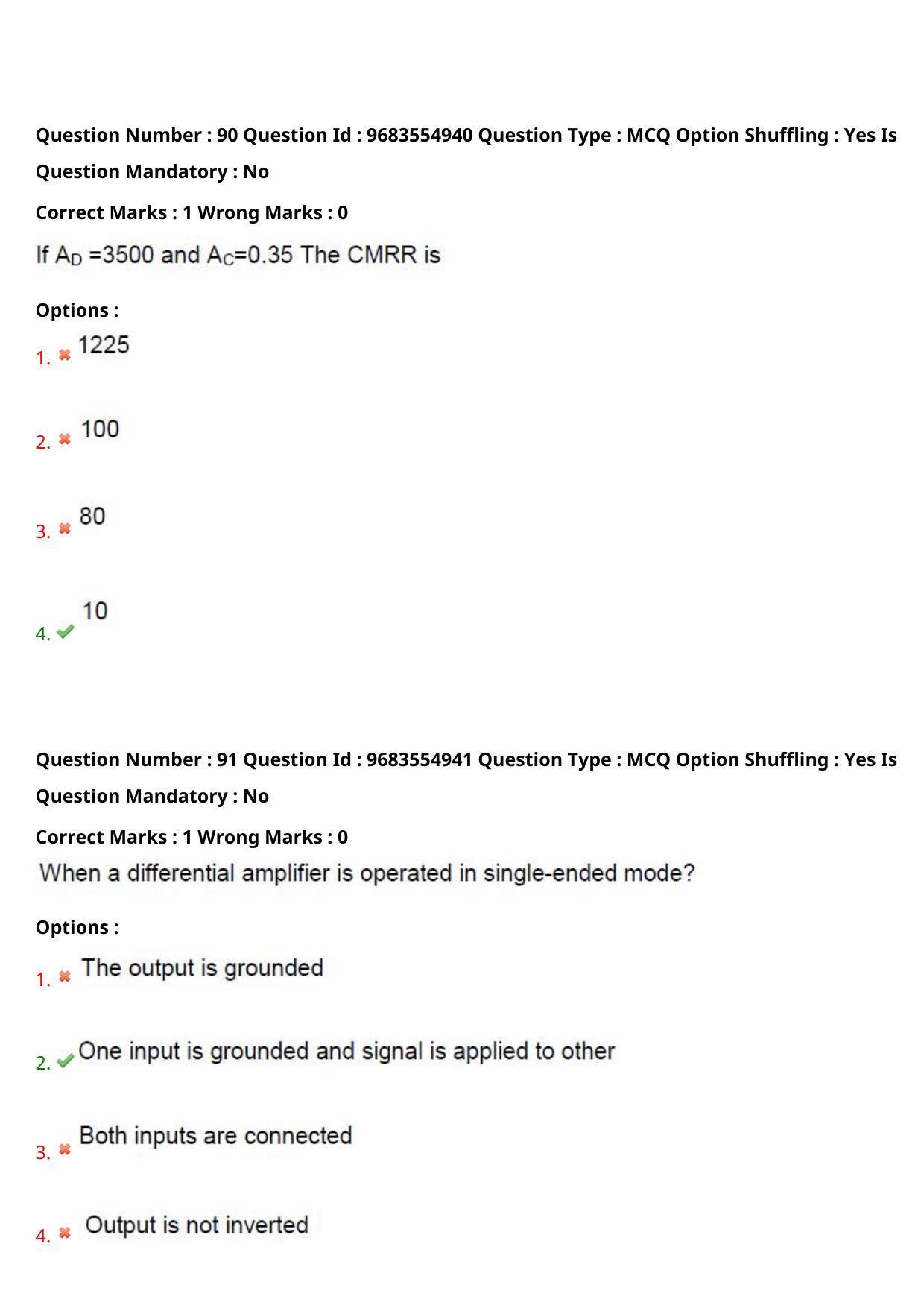 TS CPGET 2021 M.Sc. Electronics (Shift 1) Question Paper with Answer Key - Page 48