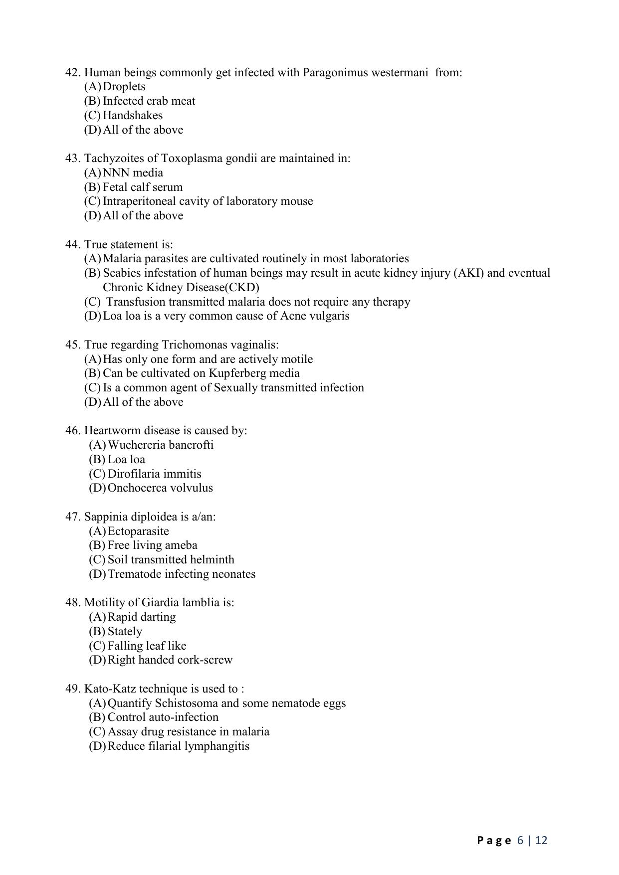 WB JEMAS (PG) M.Sc MM 2024 Question Paper - Page 7