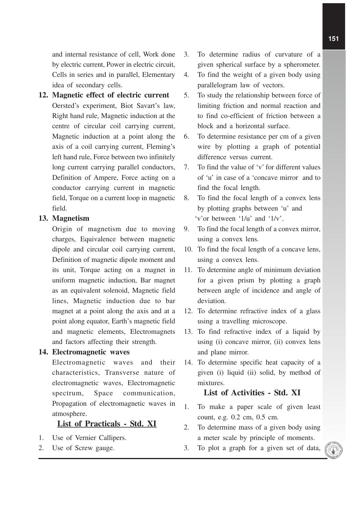 Maharashtra HSC Physics Syllabus  - Page 3