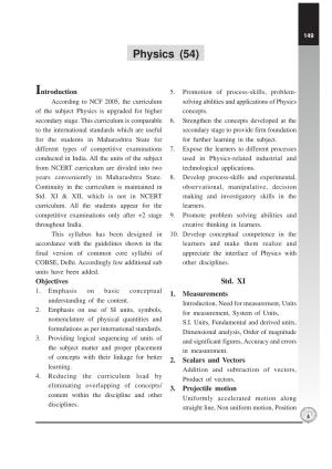 Maharashtra HSC Physics Syllabus 