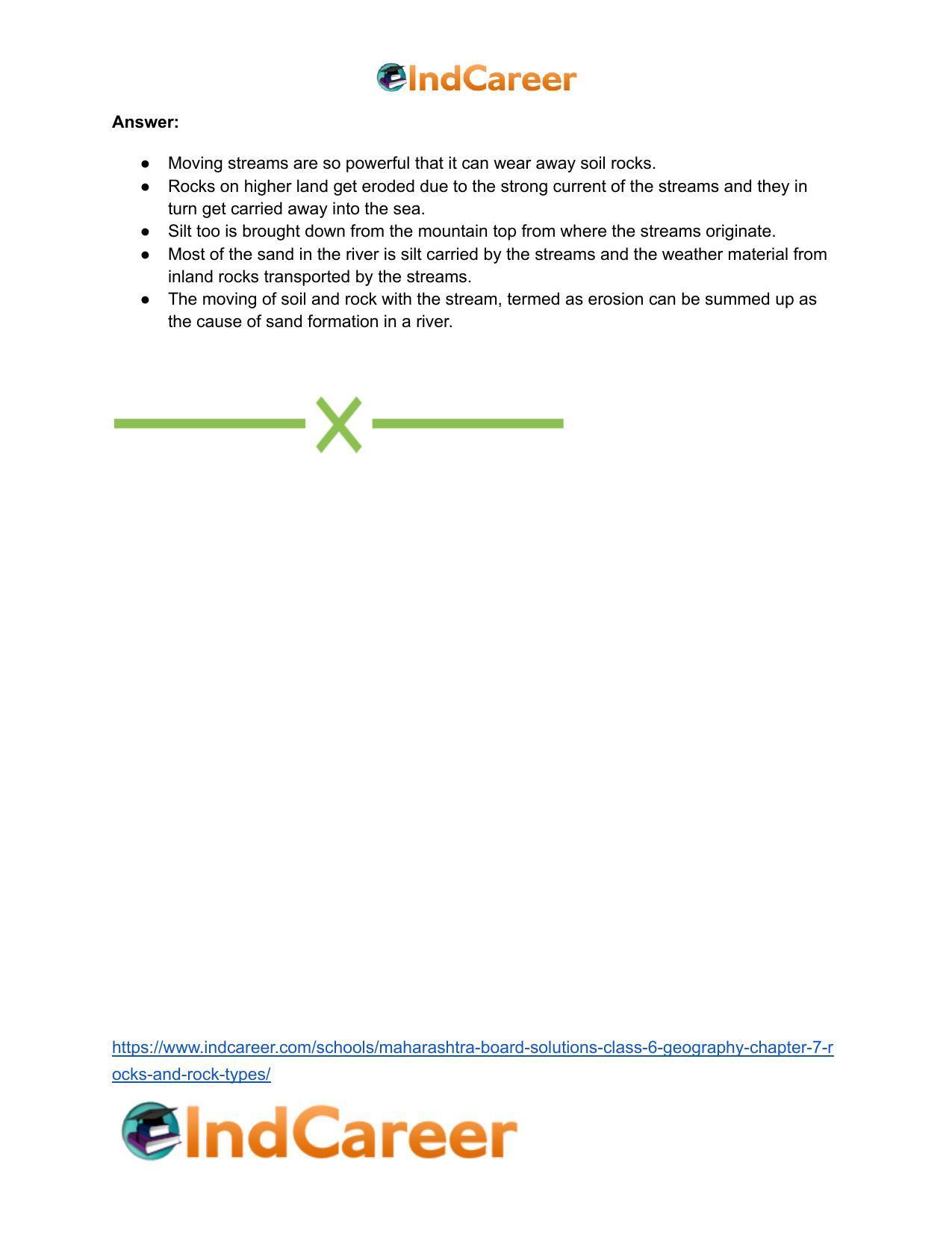 Maharashtra Board Solutions Class 6-Geography: Chapter 7- Rocks and Rock Types - Page 22