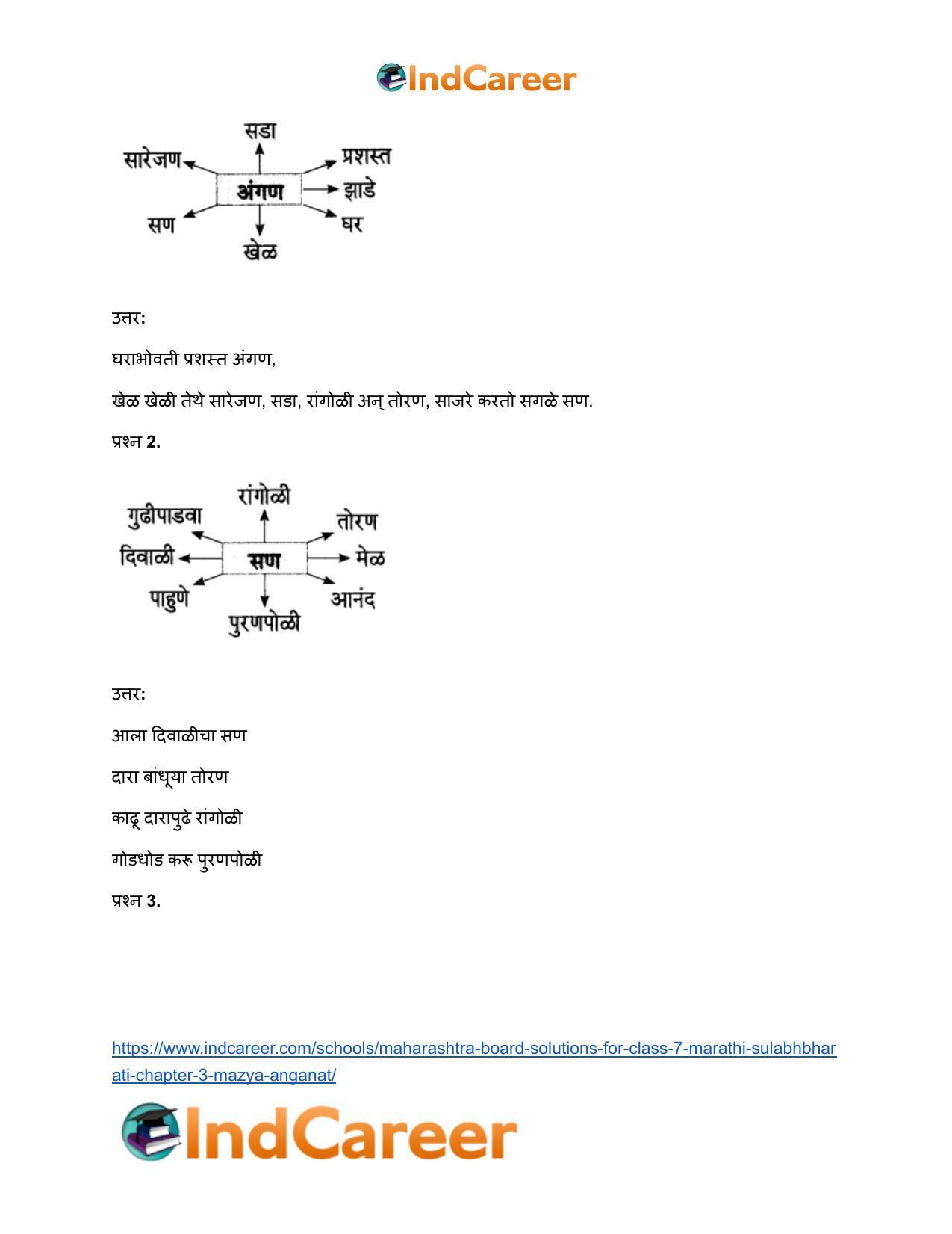 Maharashtra Board Solutions for Class 7- Marathi Sulabhbharati: Chapter 3- माझ्या अंगणात - Page 8