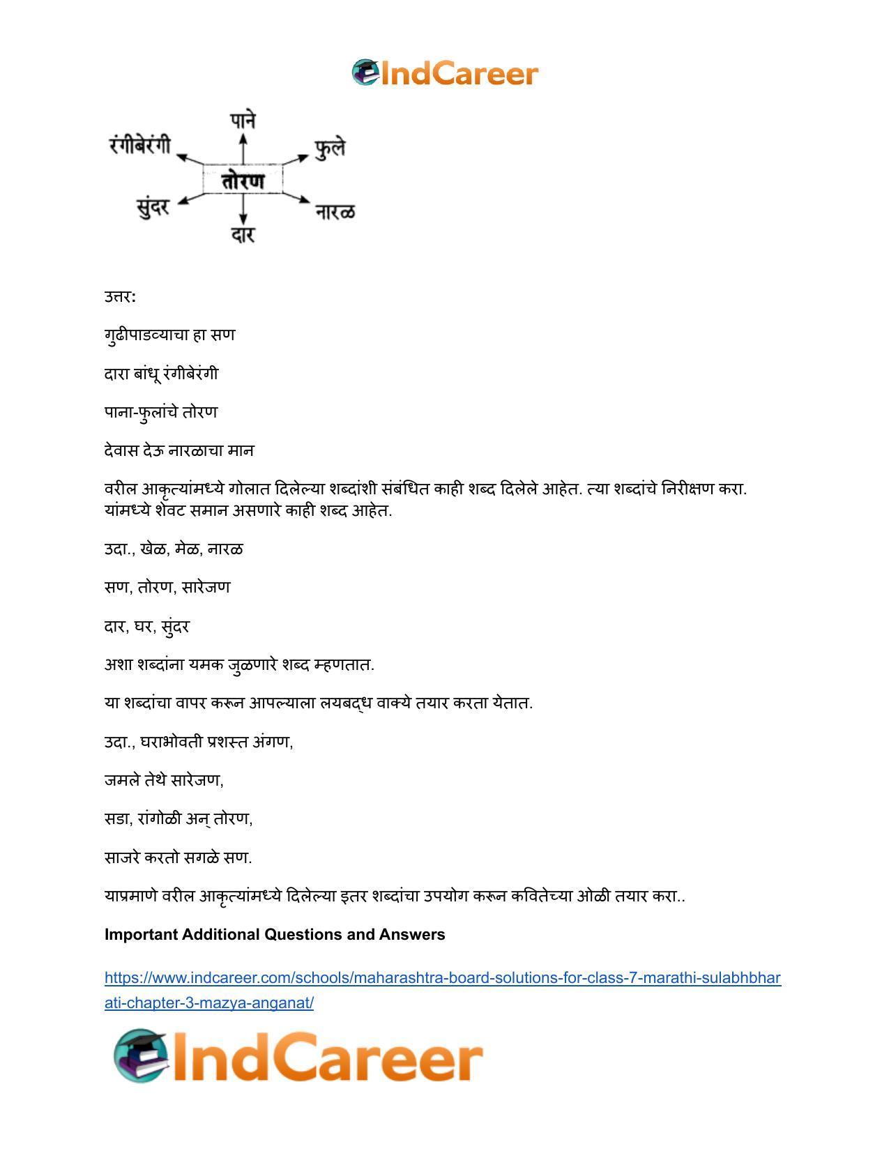 Maharashtra Board Solutions for Class 7- Marathi Sulabhbharati: Chapter 3- माझ्या अंगणात - Page 9