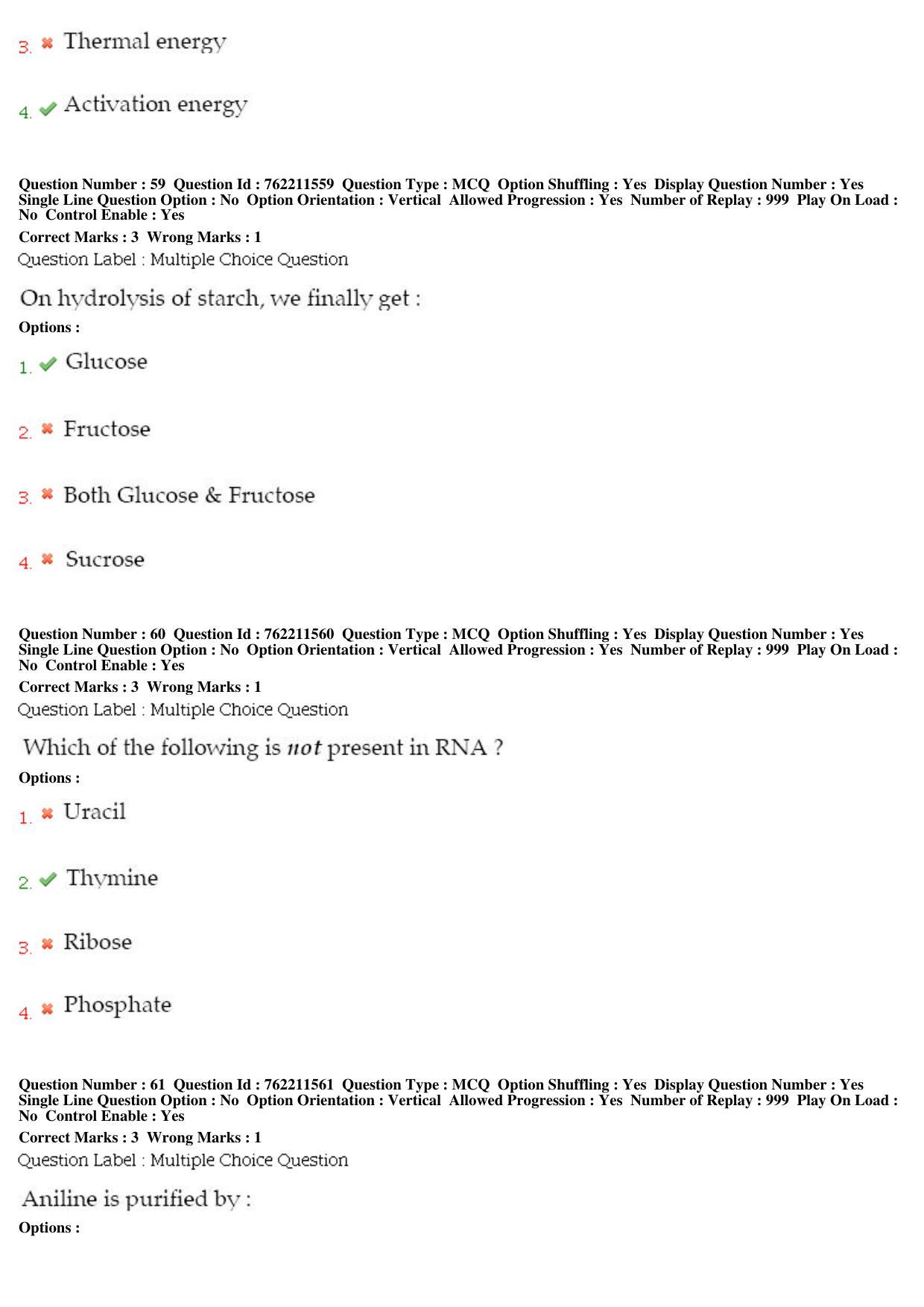 BHU RET Madicinal Chemistry 2019 Question Paper  - Page 29