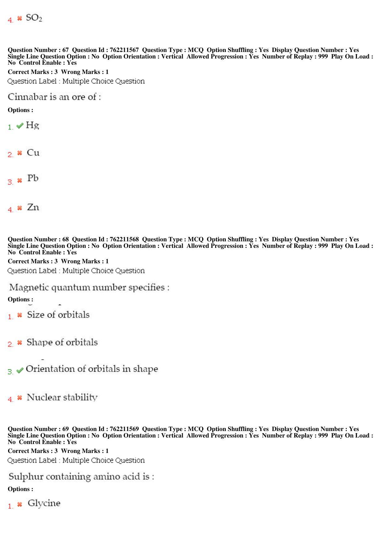 BHU RET Madicinal Chemistry 2019 Question Paper  - Page 32