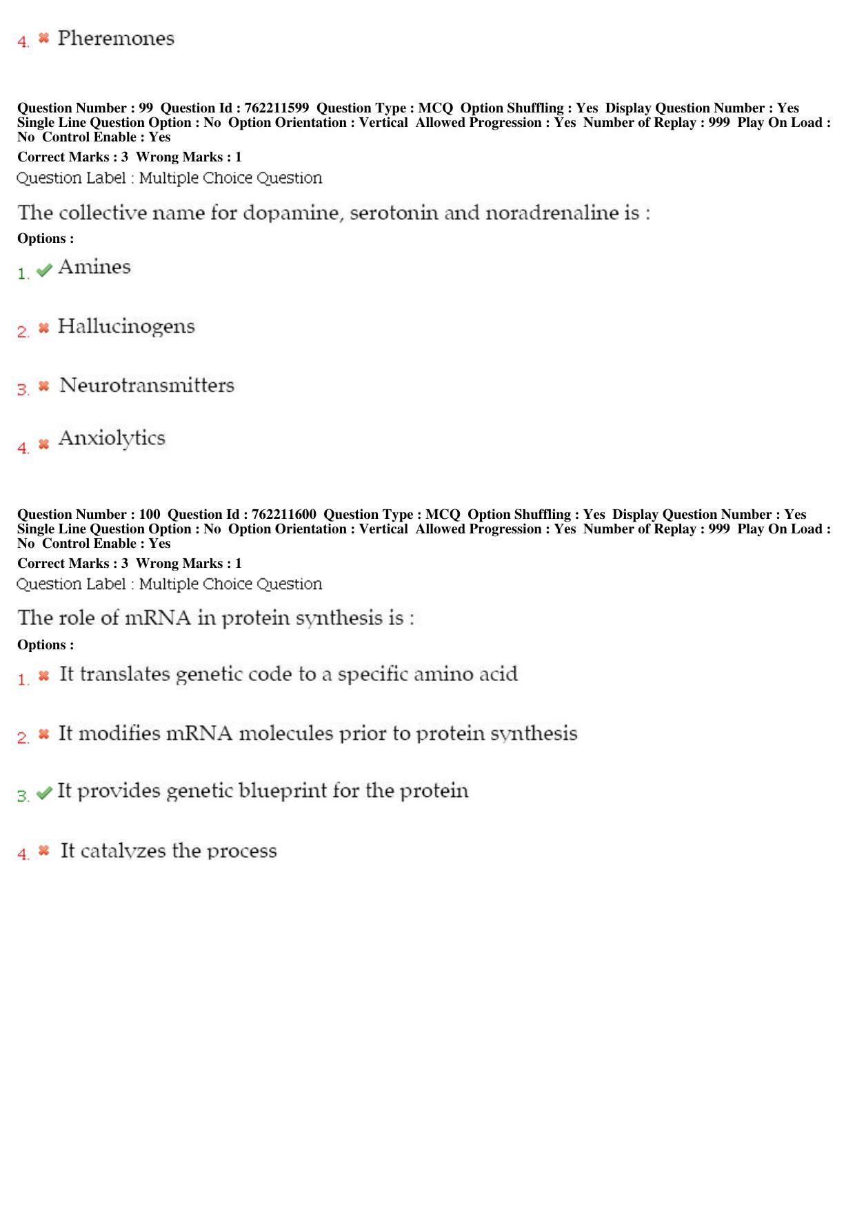 BHU RET Madicinal Chemistry 2019 Question Paper  - Page 44