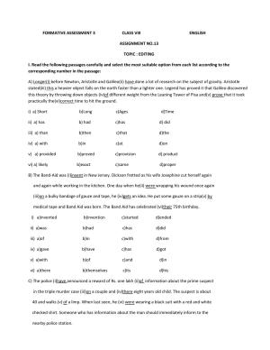 CBSE Worksheets for Class 8 English Assignment 37