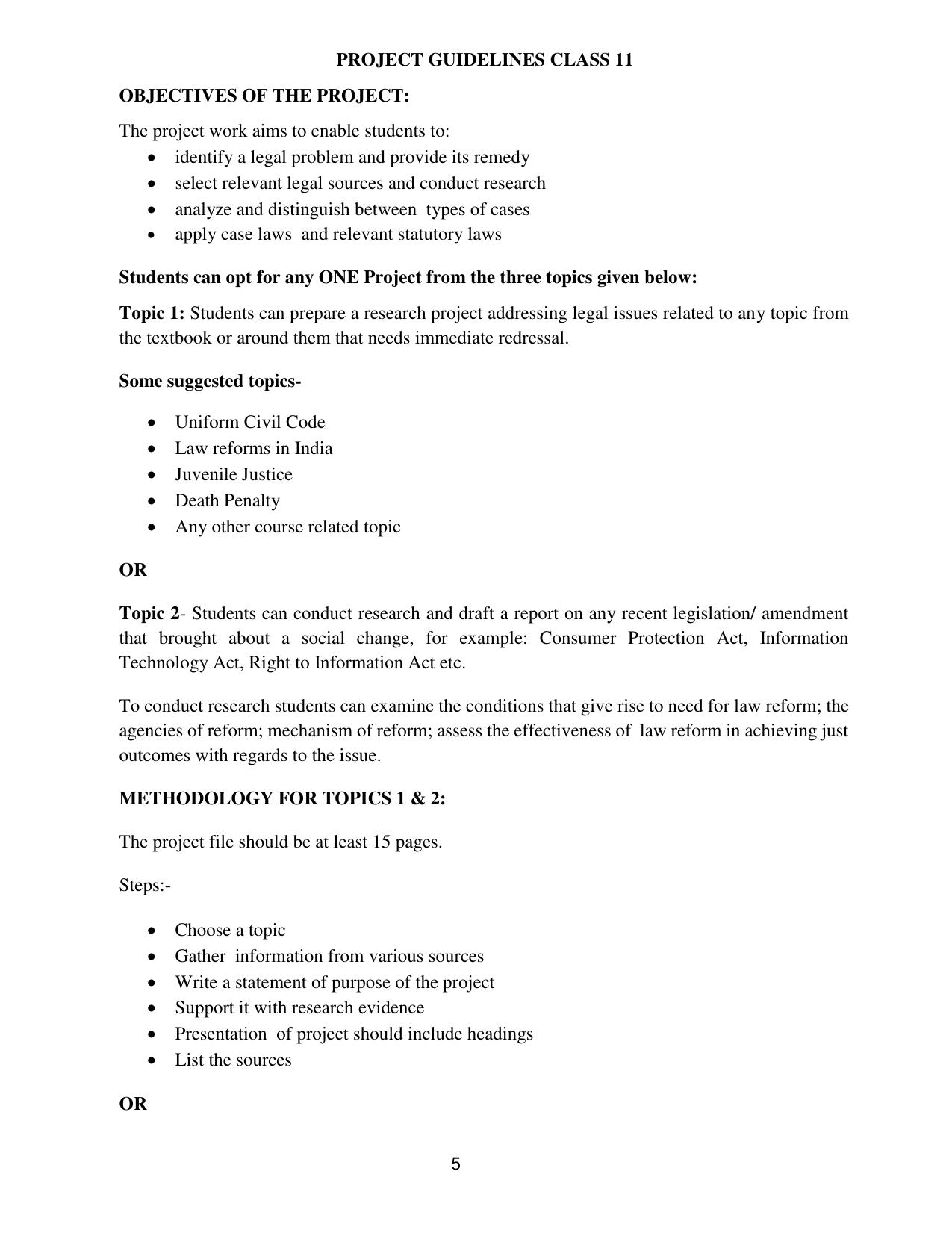 CBSE Class 11 & 12 Legal Studies Syllabus - Page 6