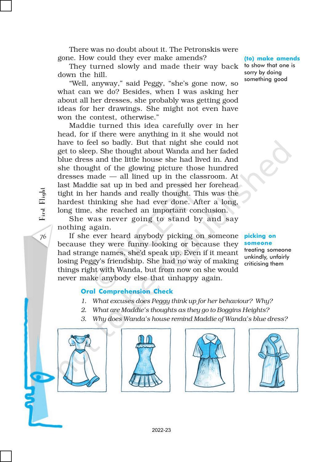 NCERT Book for Class 10 English (First Flight) Chapter 6 The Hundred Dresses – II - Page 4