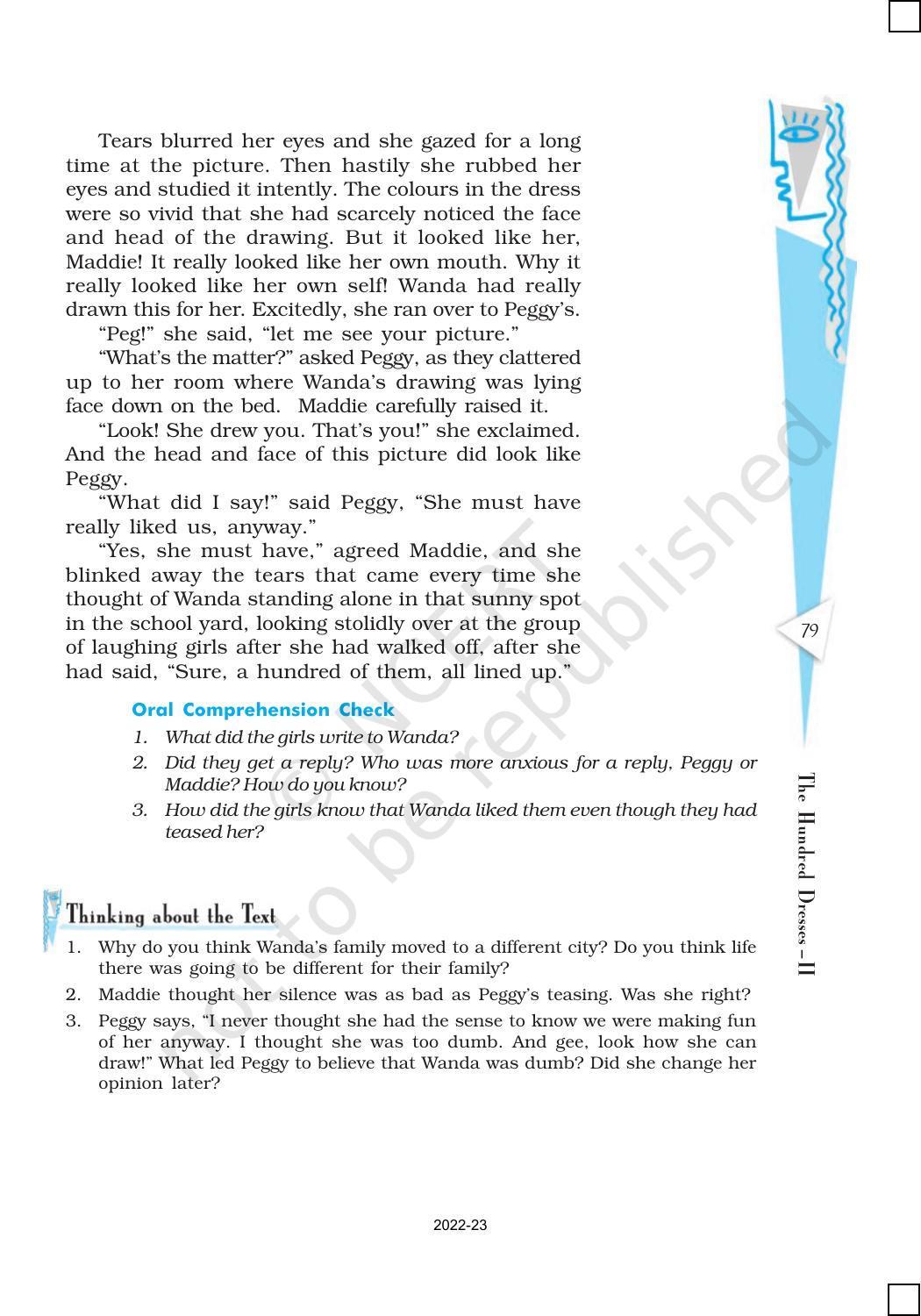 NCERT Book for Class 10 English (First Flight) Chapter 6 The Hundred Dresses – II - Page 7