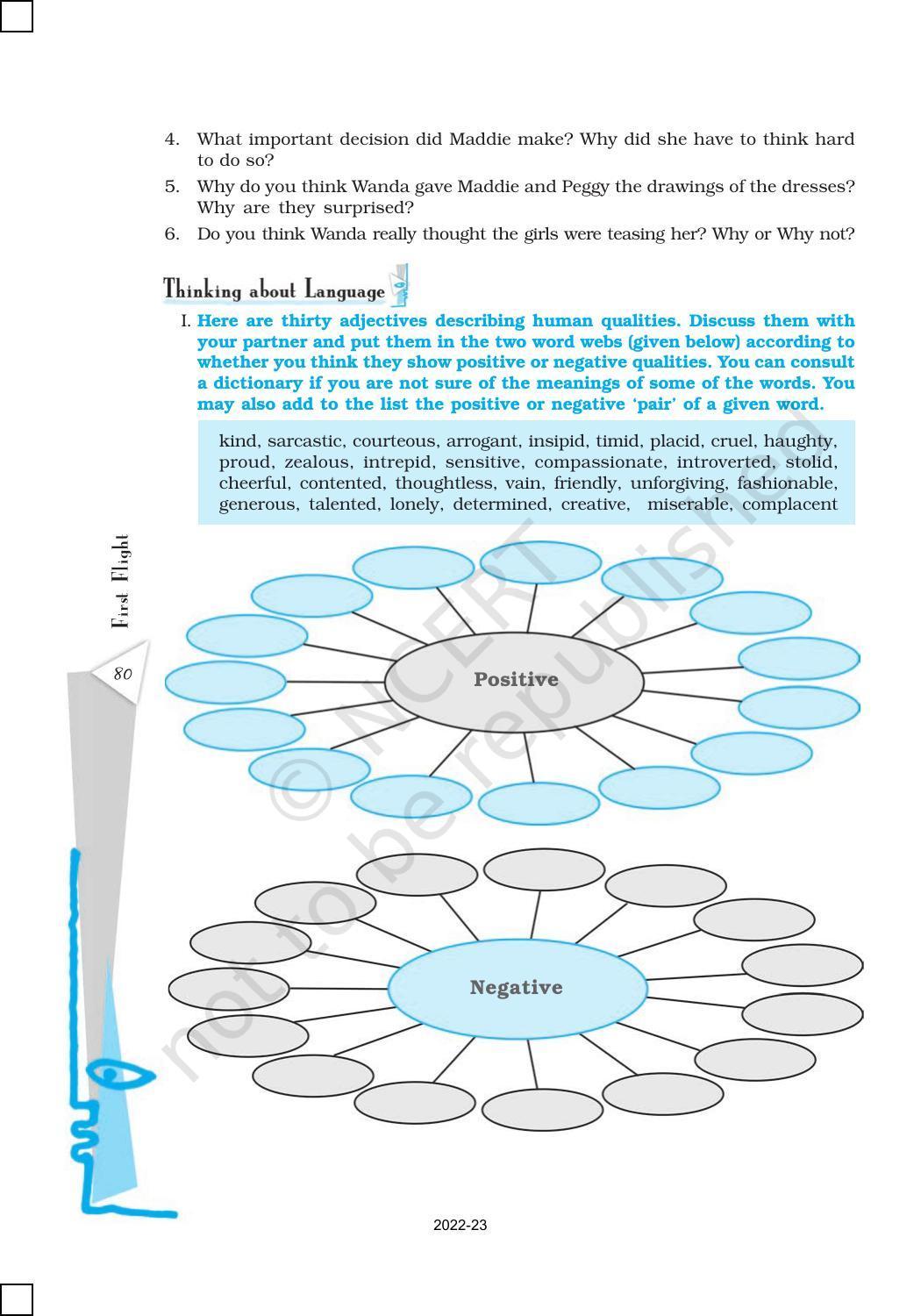 NCERT Book for Class 10 English (First Flight) Chapter 6 The Hundred Dresses – II - Page 8