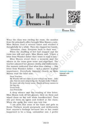 NCERT Book for Class 10 English (First Flight) Chapter 6 The Hundred Dresses – II