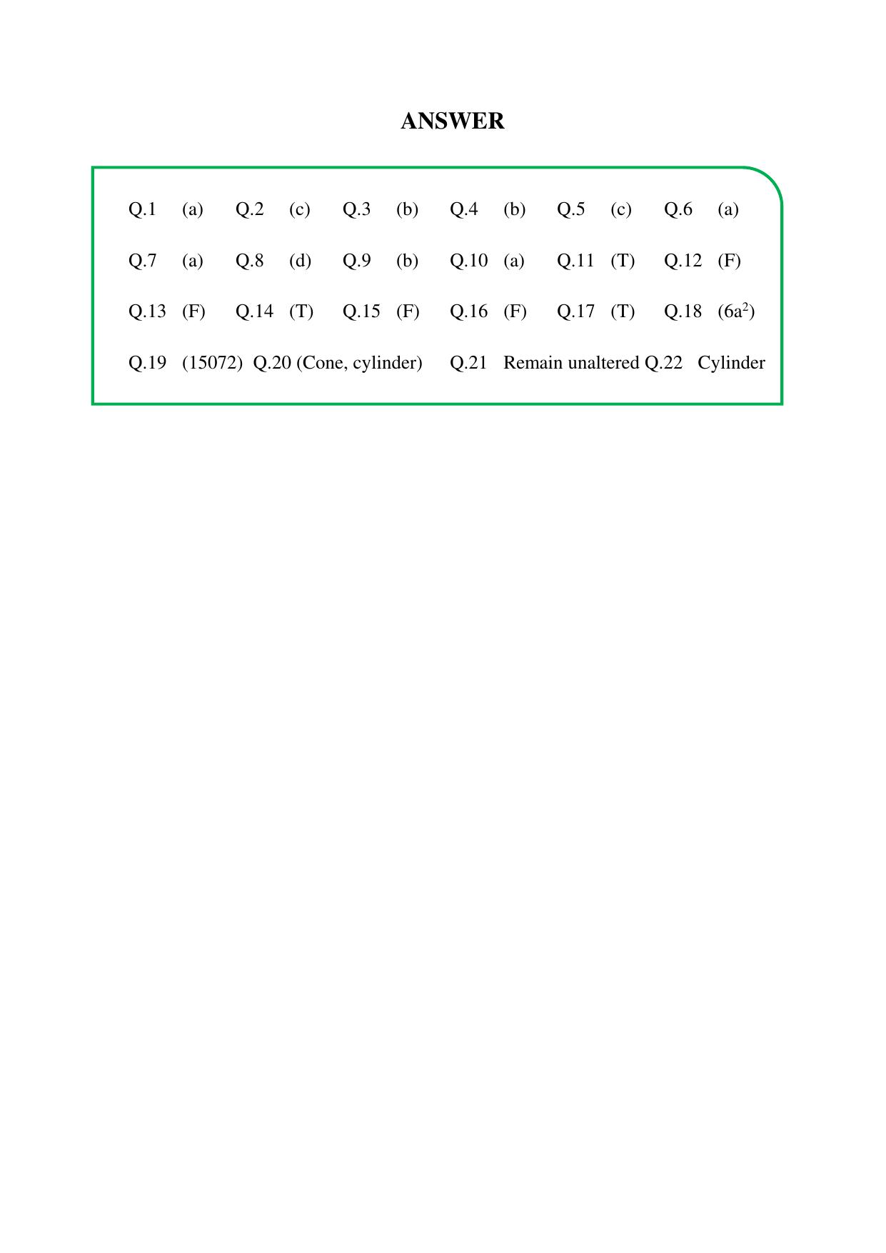 JKBOSE Class 10 Maths: CHAPTER 13 Surface area Question Bank - Page 5