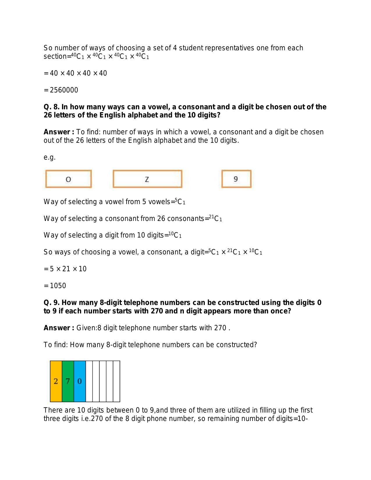 Chapter 8: Permutations: RS Aggarwal Class 11 Solutions - Page 18
