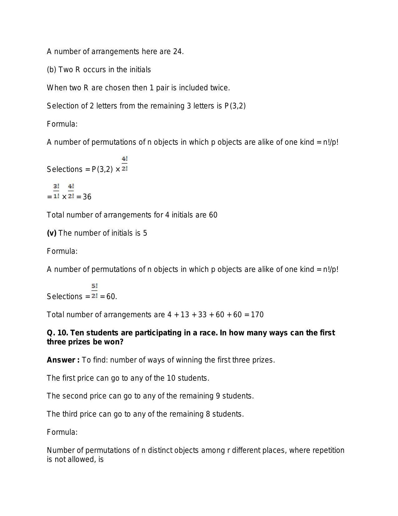 Chapter 8: Permutations: RS Aggarwal Class 11 Solutions - Page 51