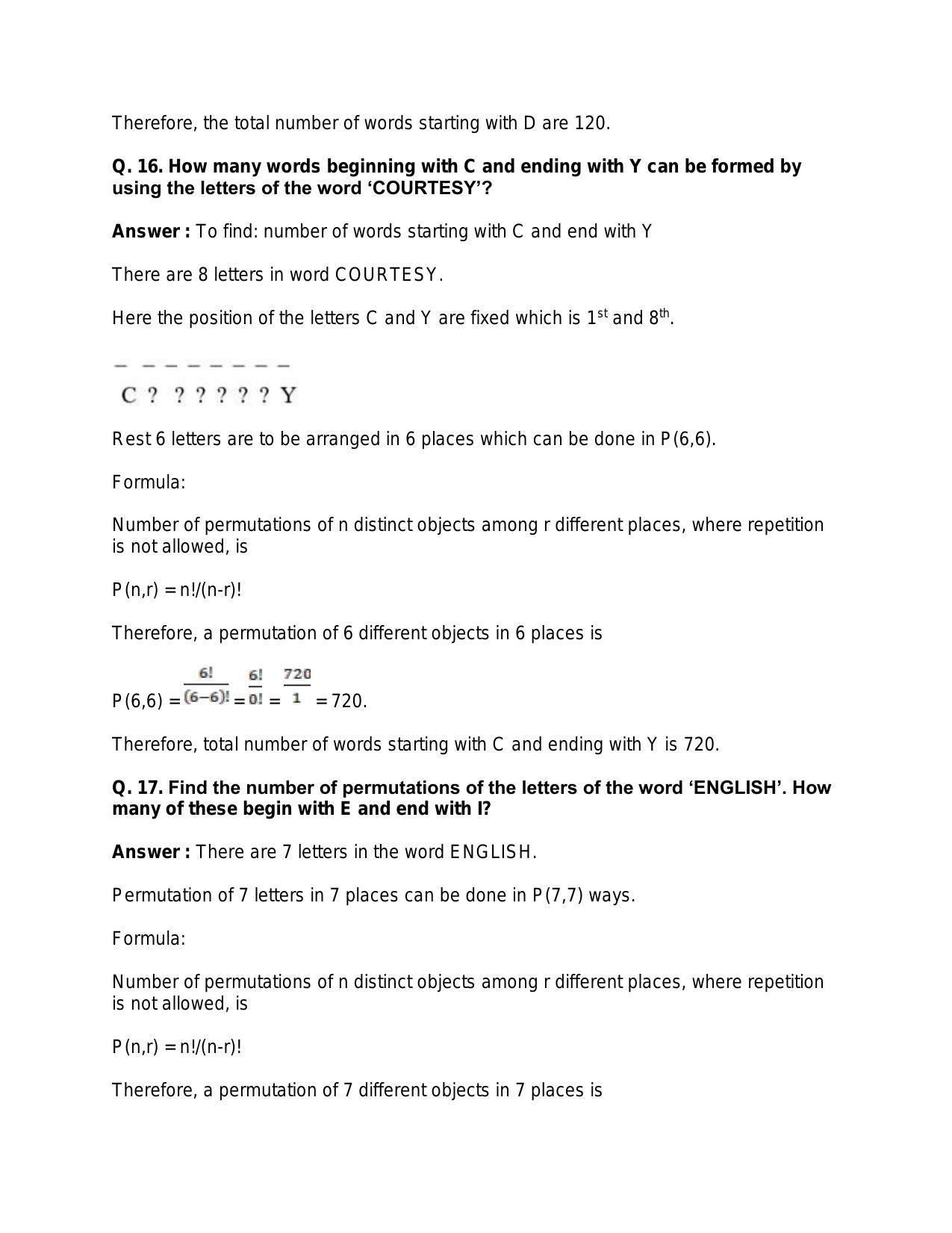 Chapter 8: Permutations: RS Aggarwal Class 11 Solutions - Page 55