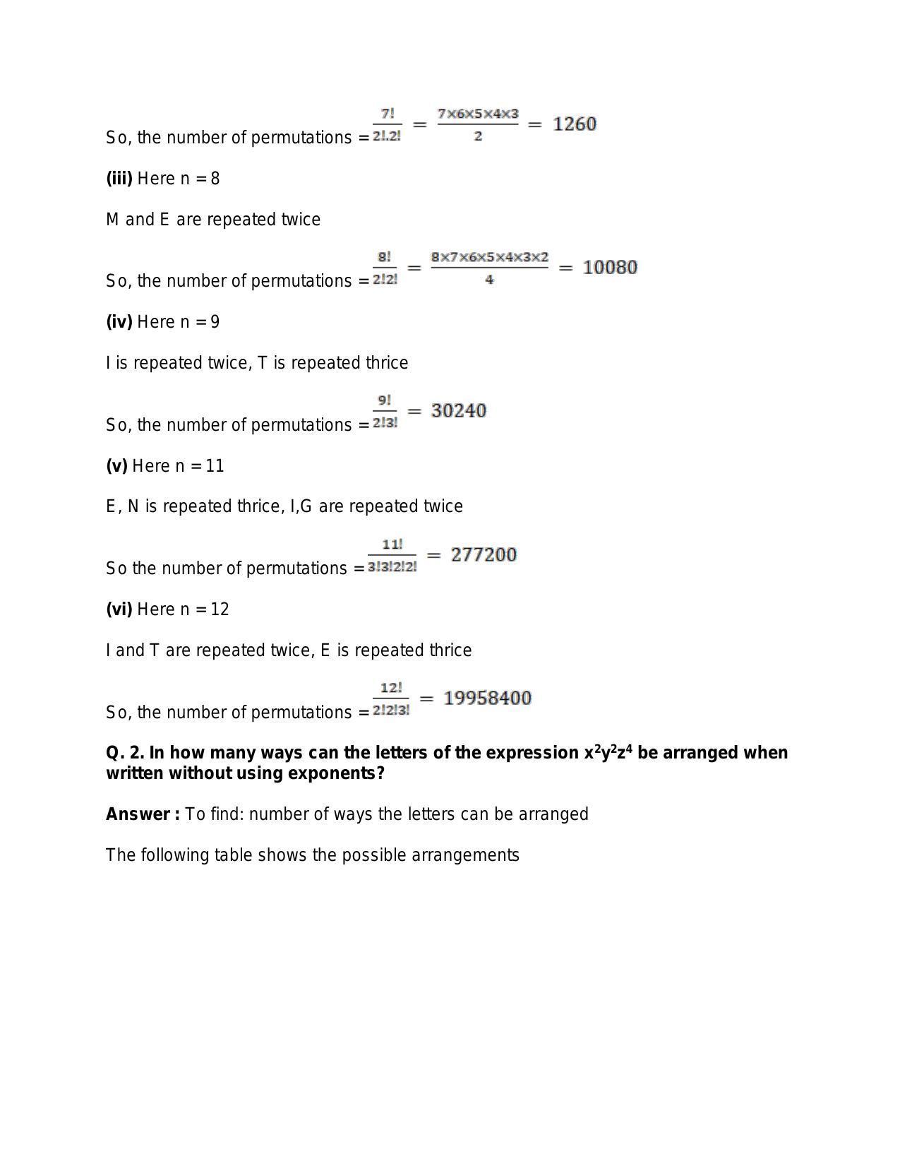 Chapter 8: Permutations: RS Aggarwal Class 11 Solutions - Page 66