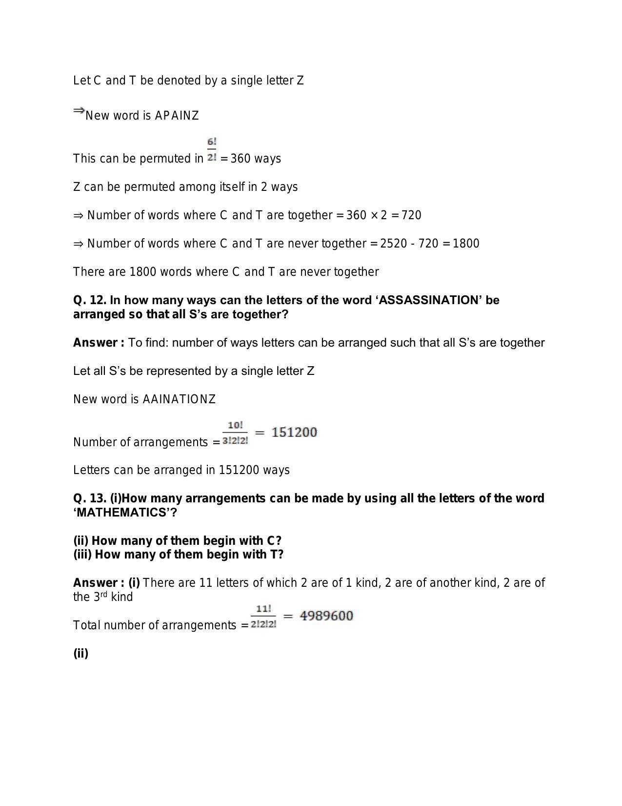 Chapter 8: Permutations: RS Aggarwal Class 11 Solutions - Page 72