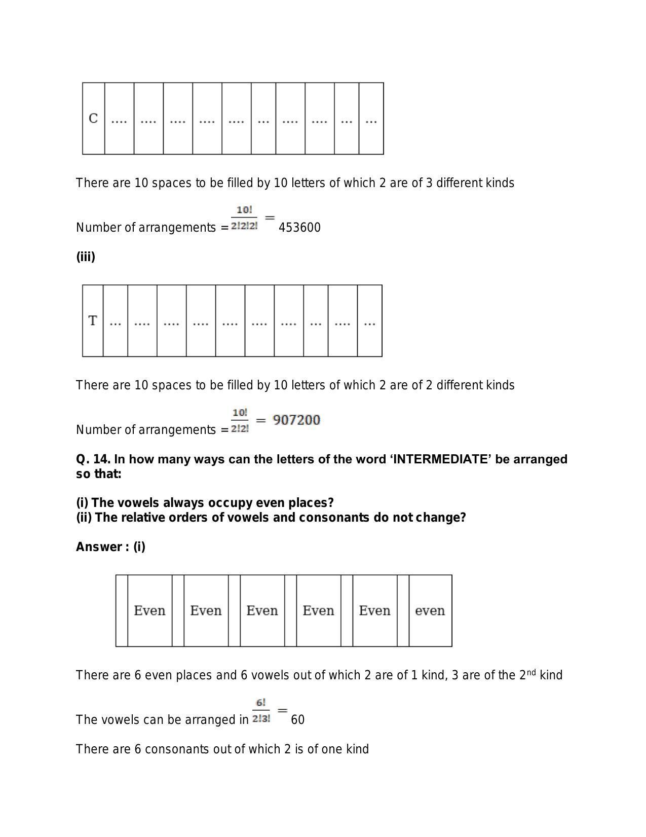Chapter 8: Permutations: RS Aggarwal Class 11 Solutions - Page 73