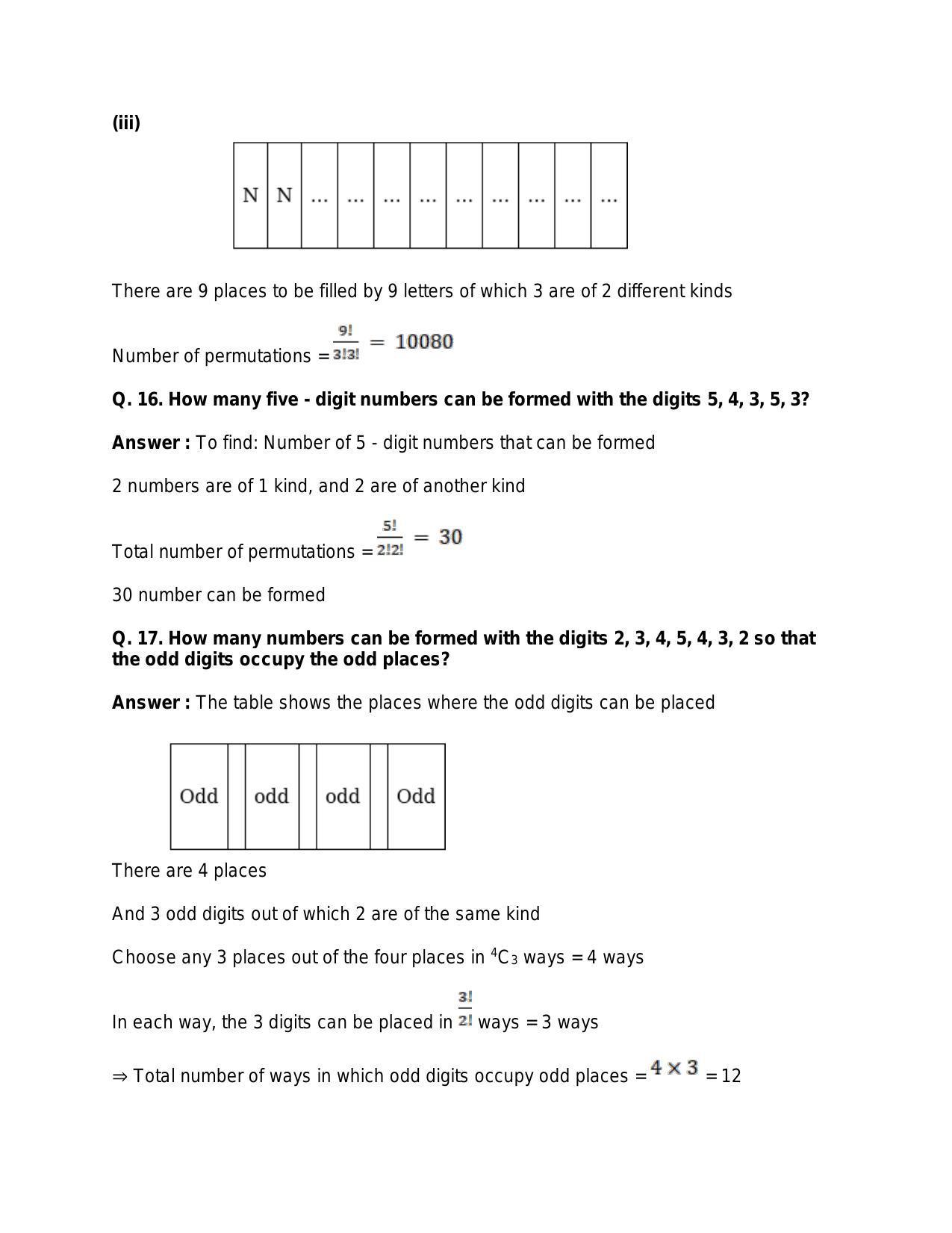 Chapter 8: Permutations: RS Aggarwal Class 11 Solutions - Page 75