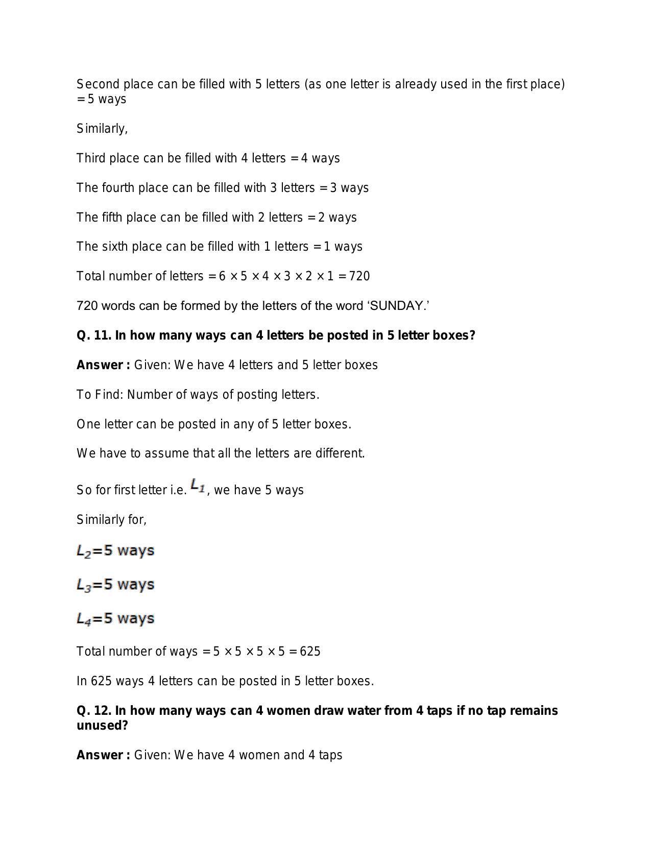 Chapter 8: Permutations: RS Aggarwal Class 11 Solutions - Page 91