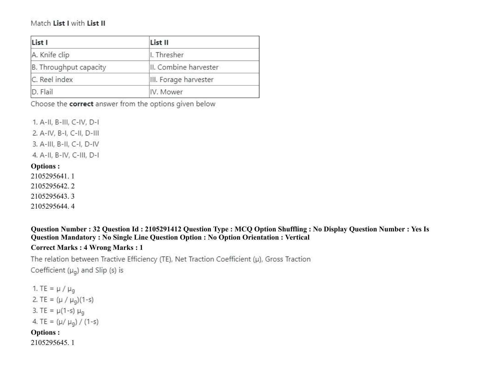 ICAR AIEEA PG 2020 AGRICULTURAL ENGINEERING AND TECHNOLOGY Question Paper - Page 18