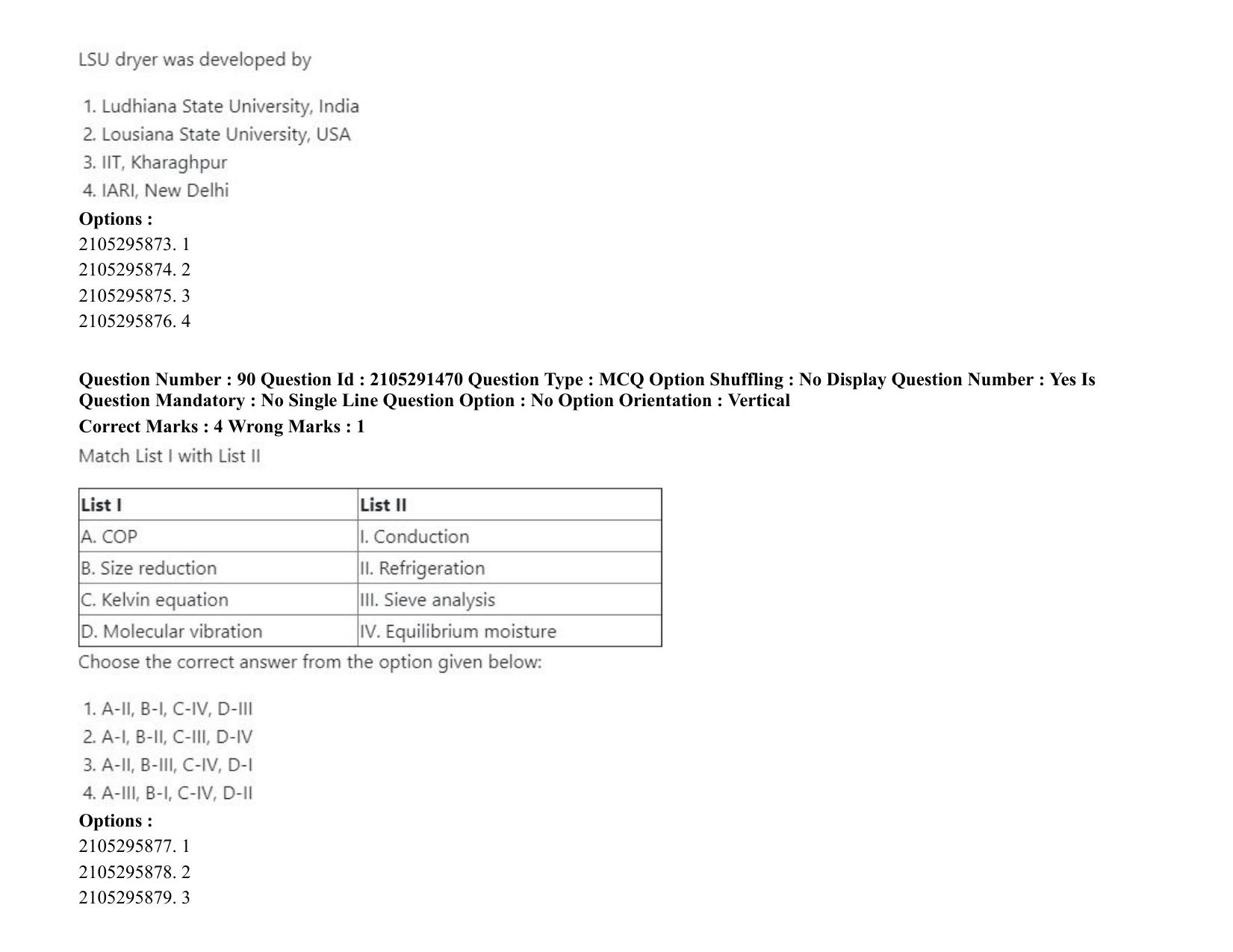 ICAR AIEEA PG 2020 AGRICULTURAL ENGINEERING AND TECHNOLOGY Question Paper - Page 47