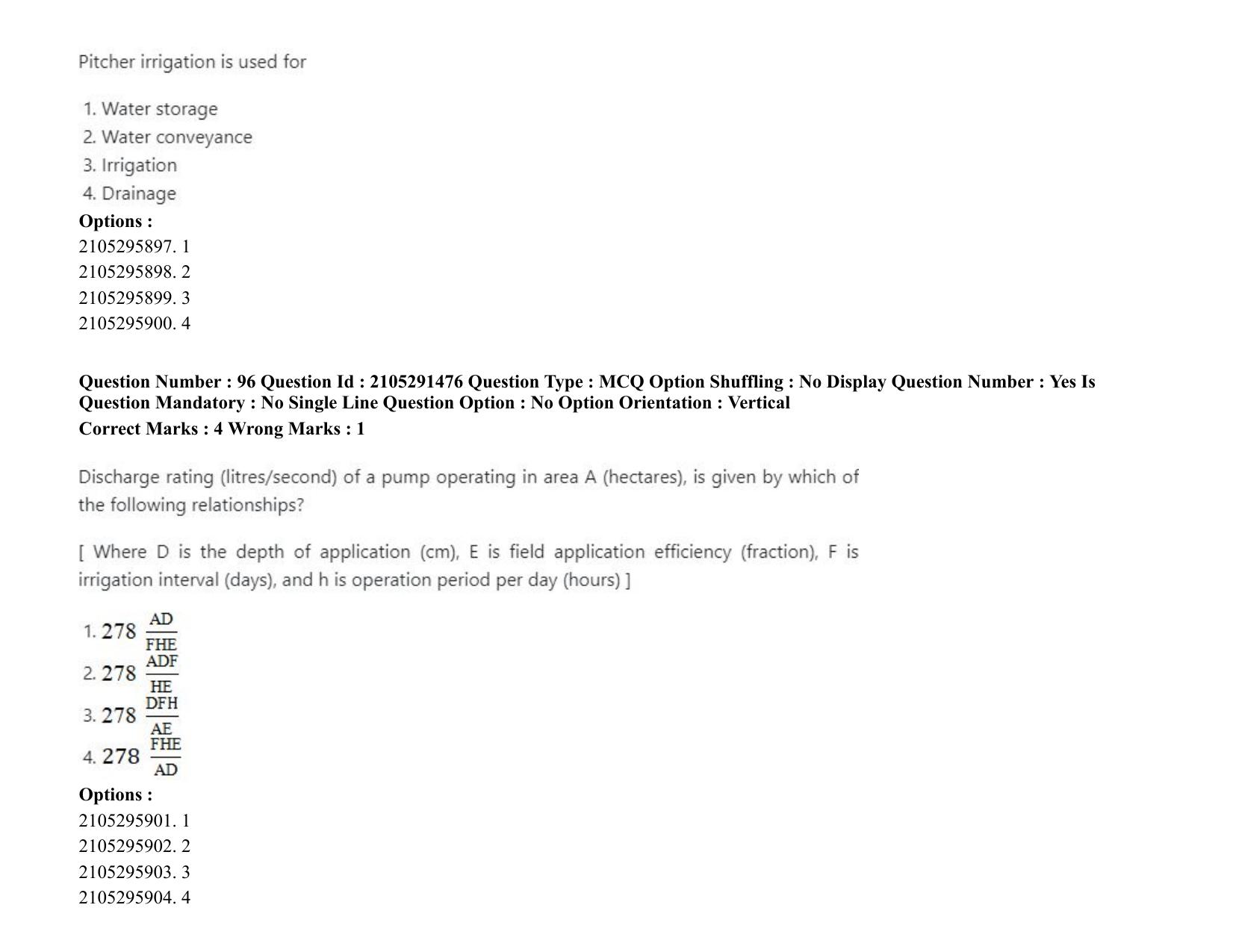 ICAR AIEEA PG 2020 AGRICULTURAL ENGINEERING AND TECHNOLOGY Question Paper - Page 50