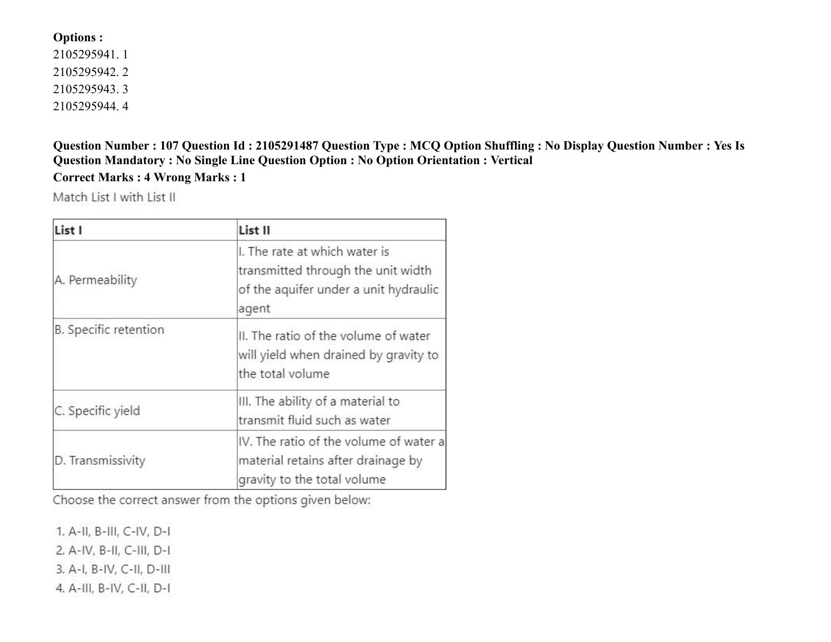 ICAR AIEEA PG 2020 AGRICULTURAL ENGINEERING AND TECHNOLOGY Question Paper - Page 56
