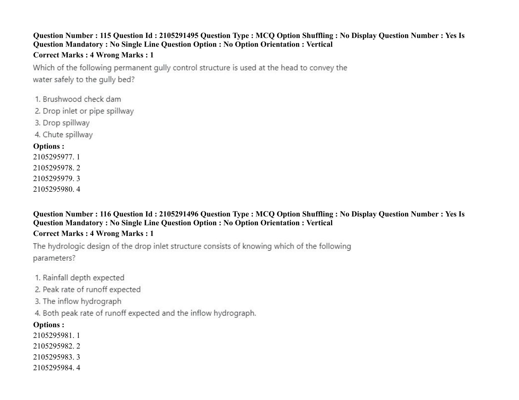 ICAR AIEEA PG 2020 AGRICULTURAL ENGINEERING AND TECHNOLOGY Question Paper - Page 61