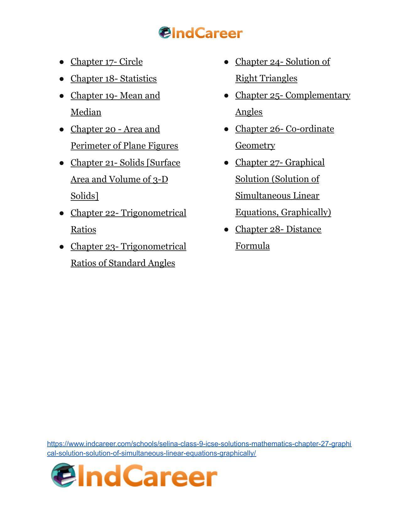 Selina Class 9 ICSE Solutions Mathematics : Chapter 27- Graphical Solution (Solution of Simultaneous Linear Equations, Graphically) - Page 64
