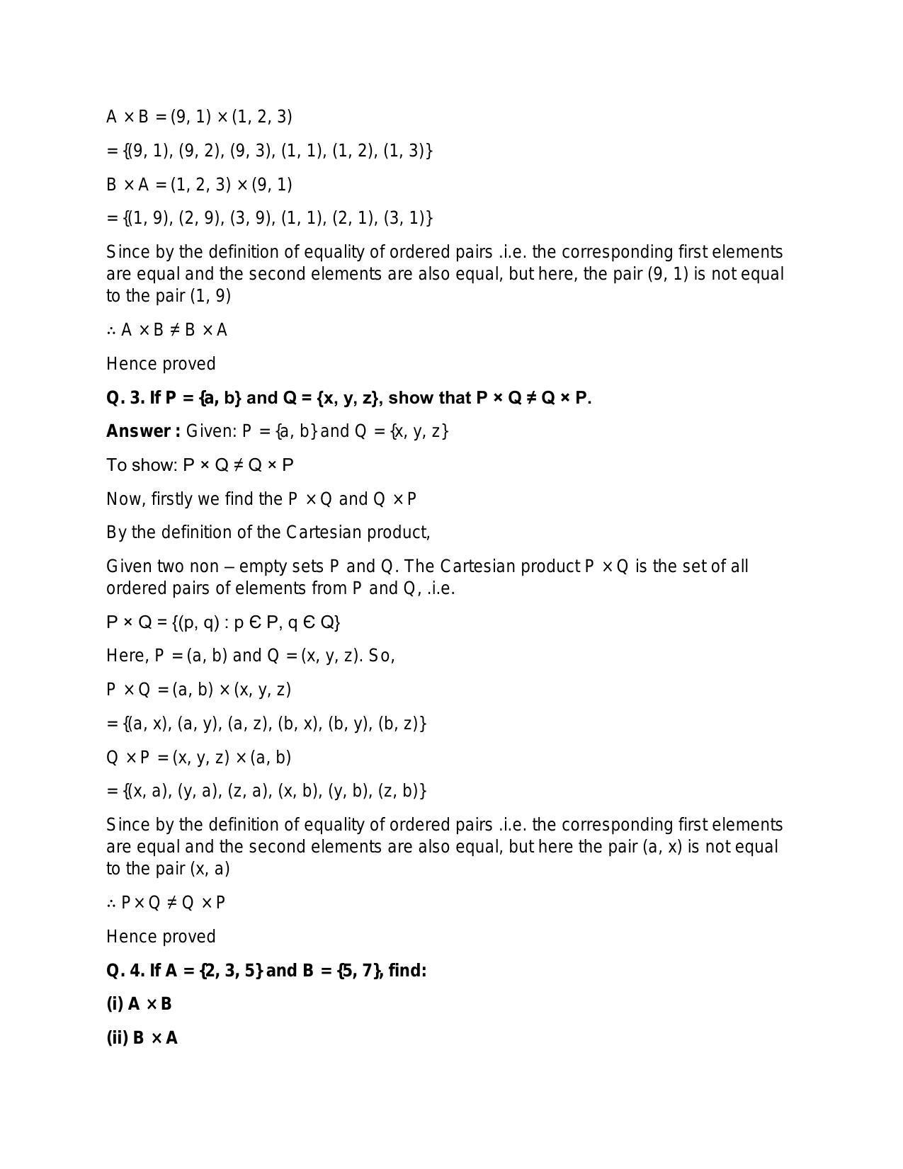 Chapter 2: Relations: RS Aggarwal Class 11 Solutions  - Page 4